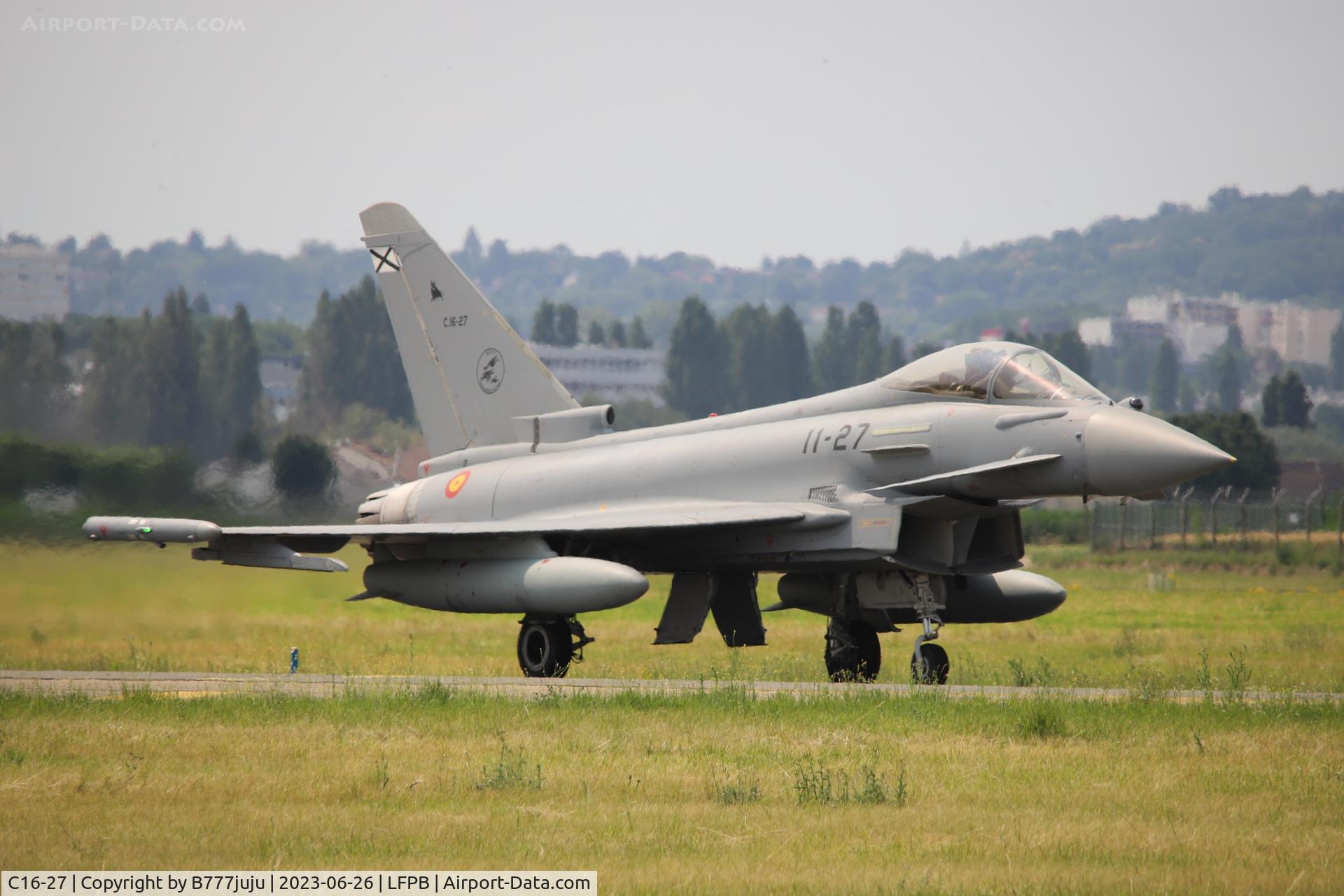 C16-27, Eurofighter EF-2000 Typhoon S C/N SS007, at SIAE 2023