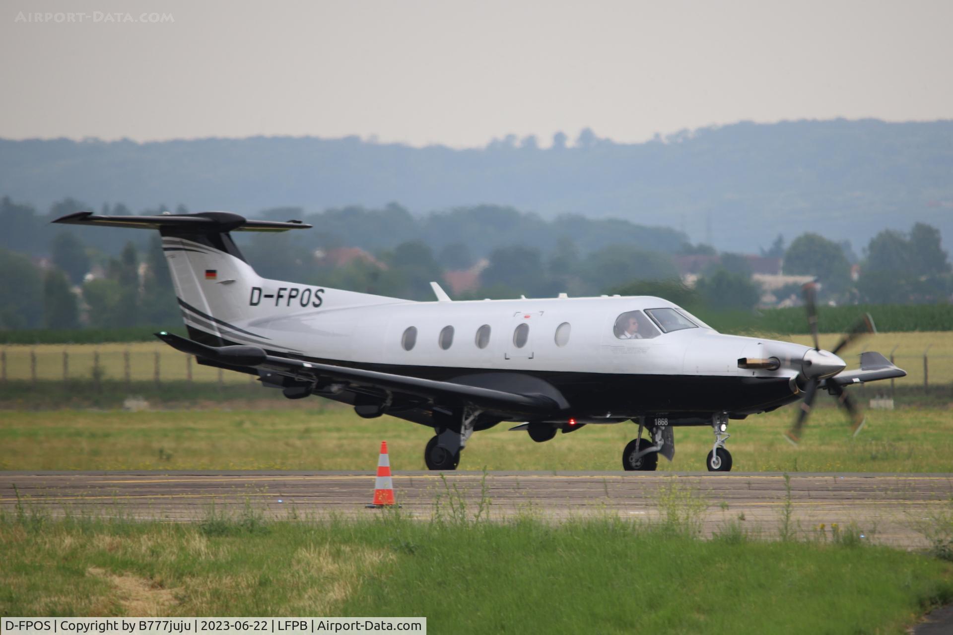 D-FPOS, Pilatus PC-12 NG C/N 1868, at Le Bourget