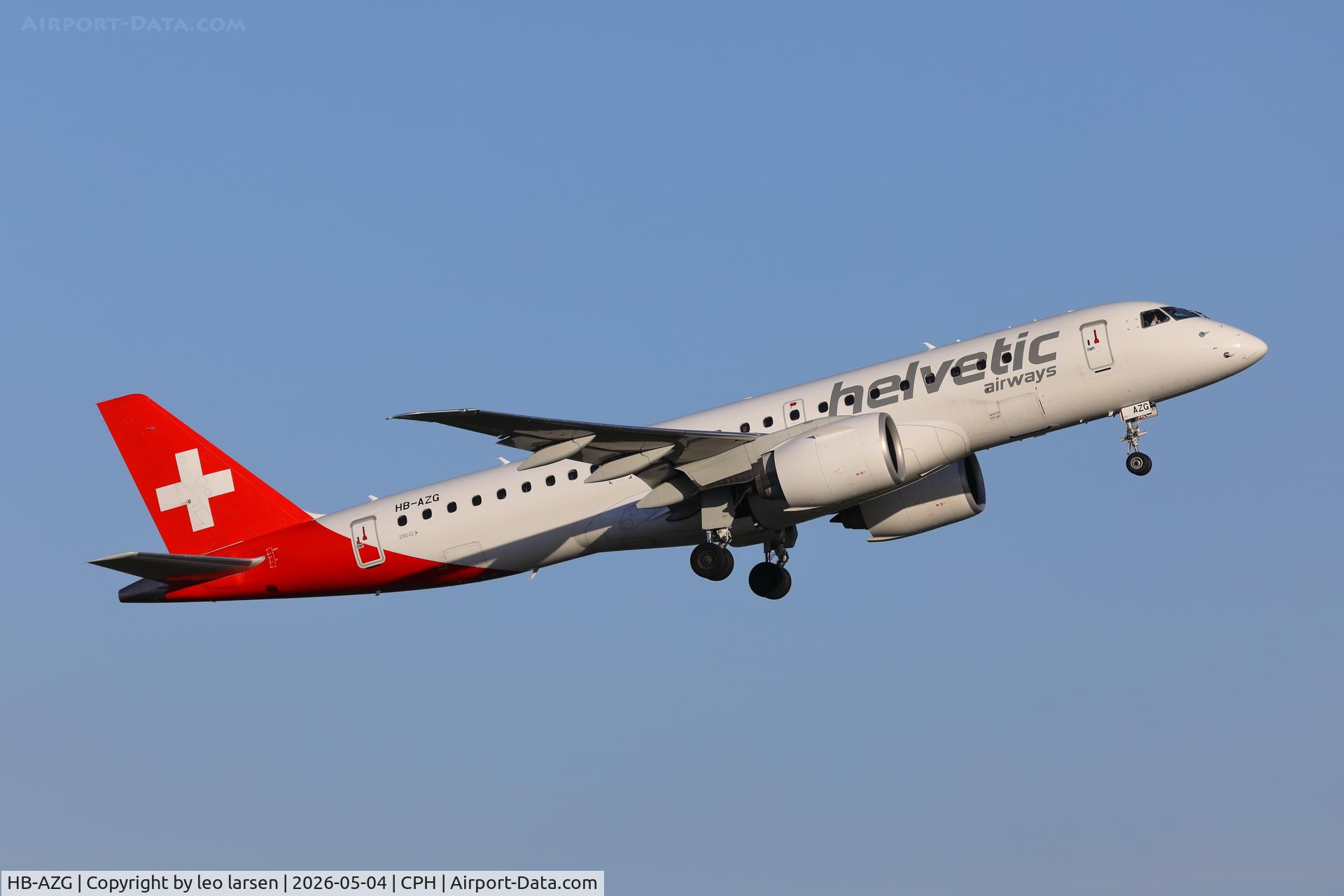 HB-AZG, Embraer 190-E2 (ERJ-190-300), c/n 19020036, Copenhagen 4.5.2026