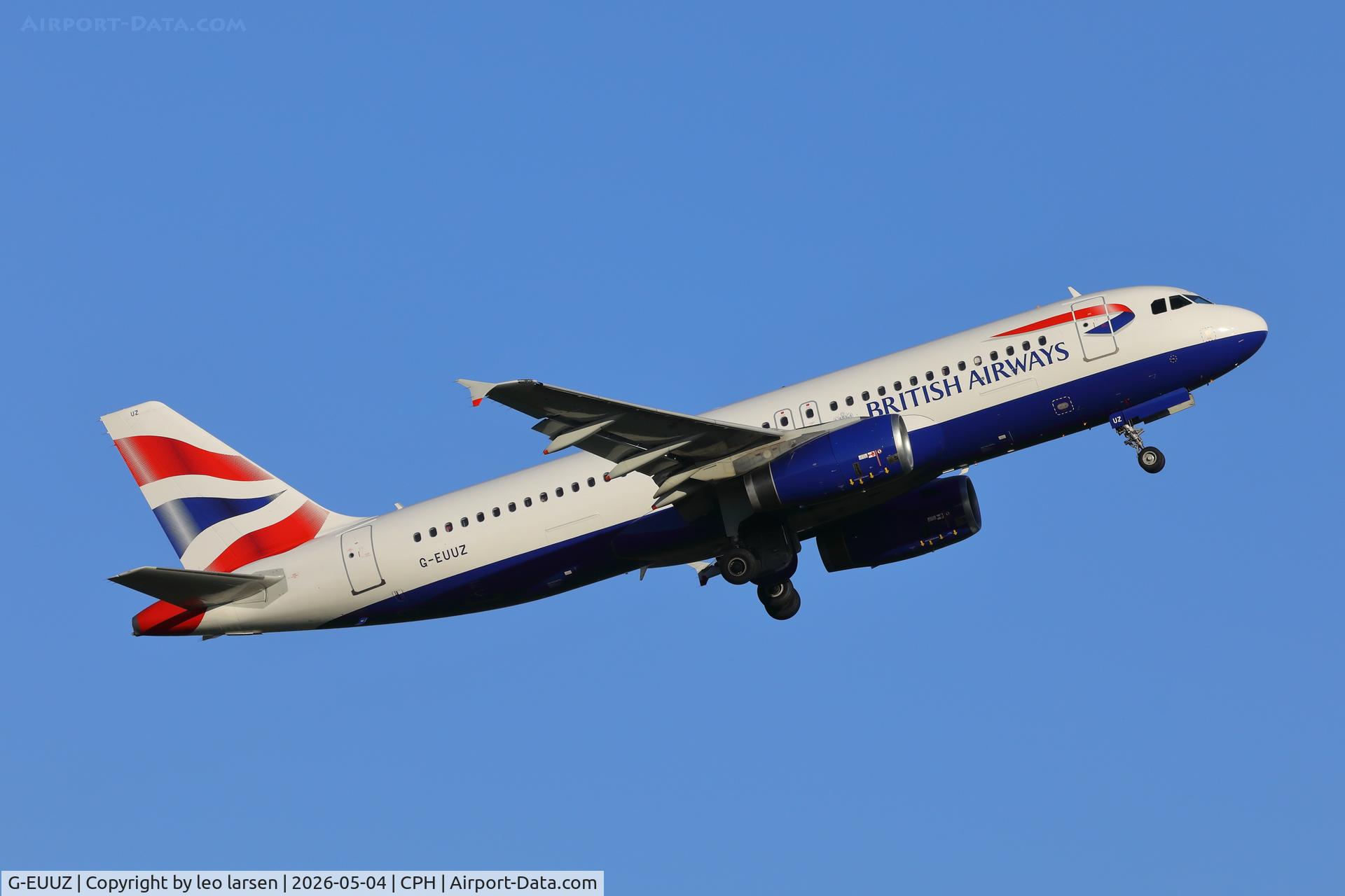 G-EUUZ, 2008 Airbus A320-232 C/N 3649, Copenhagen 4.5.2026