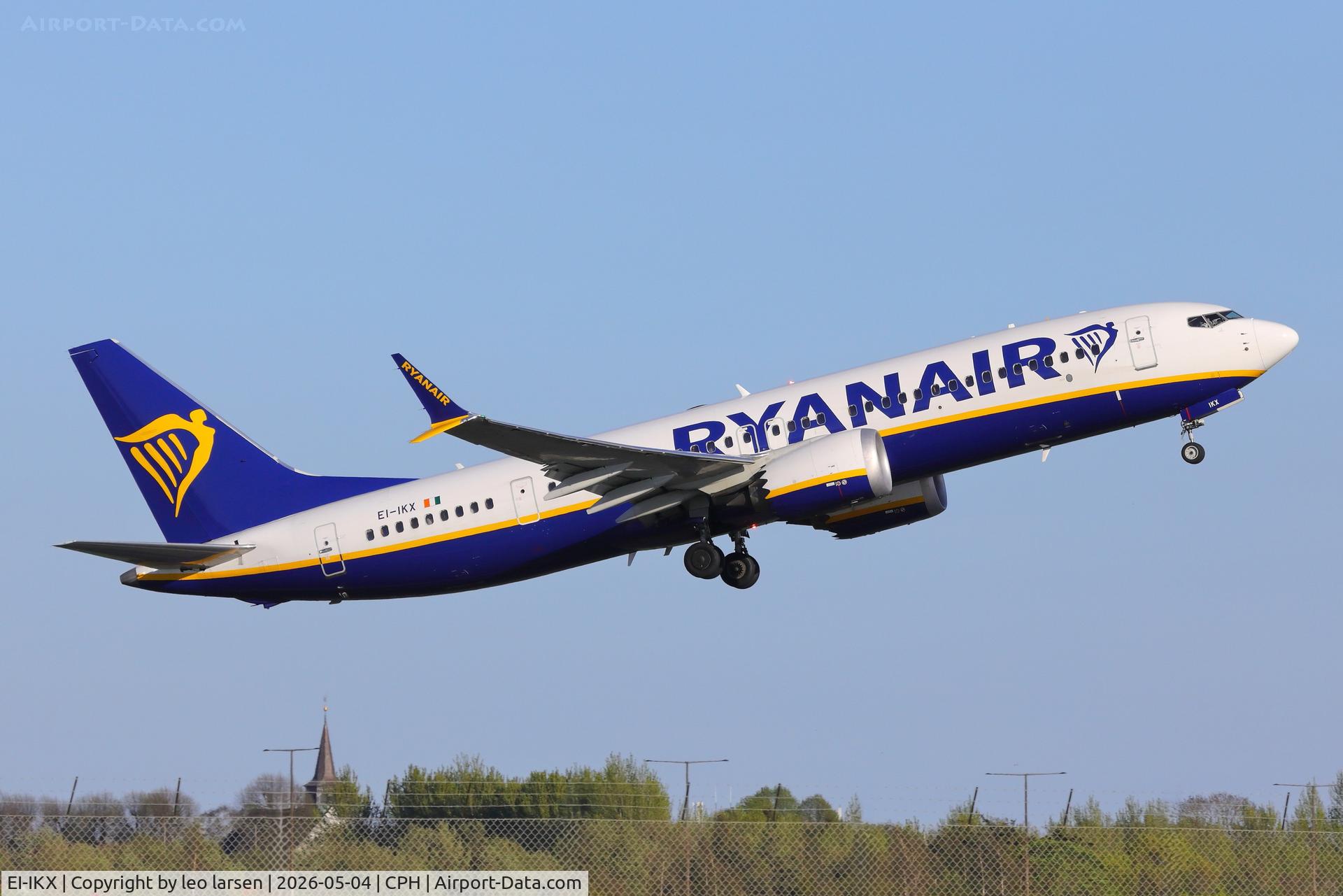EI-IKX, 2025 Boeing B-737-8 Max-200, c/n 62389 l/n 9102, Copenhagen 4.5.2026