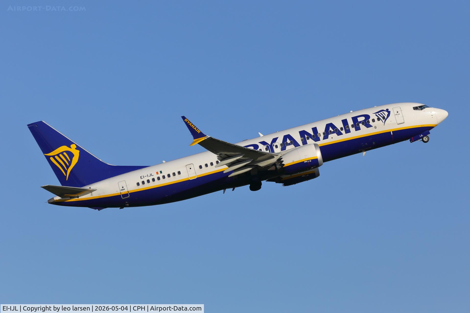 EI-IJL, 2024 Boeing 737-8200, c/n 67110	8900, Copenhagen 4.5.2026