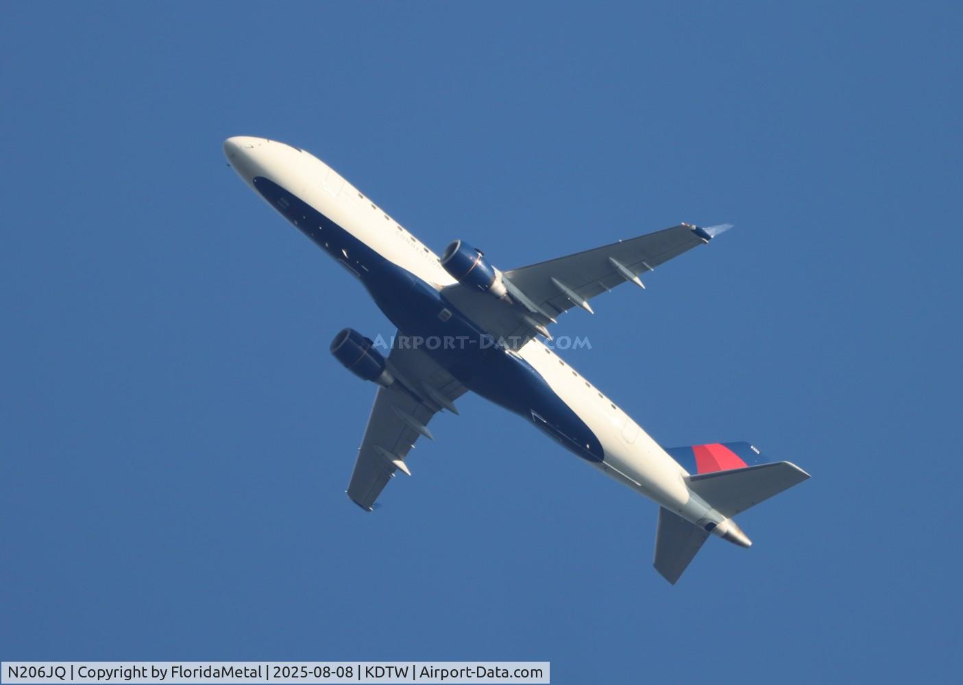 N206JQ, 2008 Embraer 175LR (ERJ-170-200LR) C/N 17000249, RPA/DTW E175 zx lex-dtw