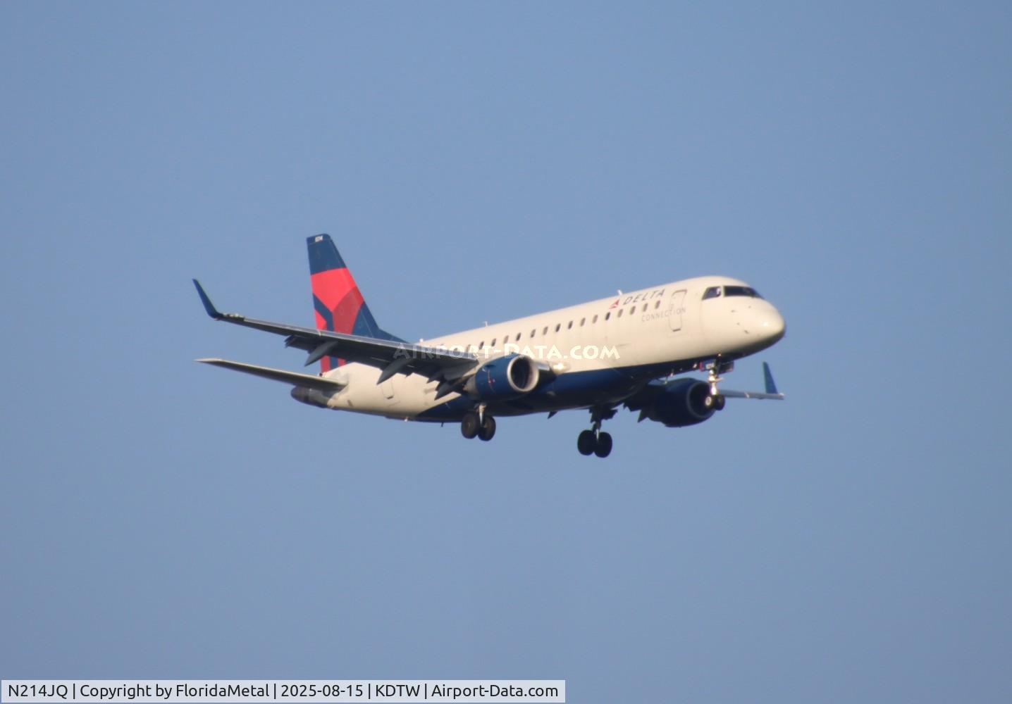 N214JQ, 2009 Embraer 175LR (ERJ-170-200LR) C/N 17000267, RPA/DAL E175 zx pit-dtw