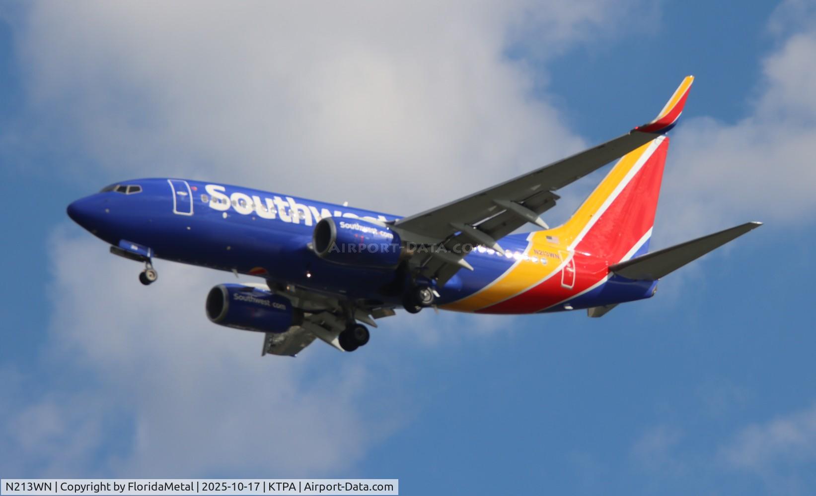 N213WN, 2005 Boeing 737-7H4, c/n 34217, SWA 737 nc zx rdu-tpa