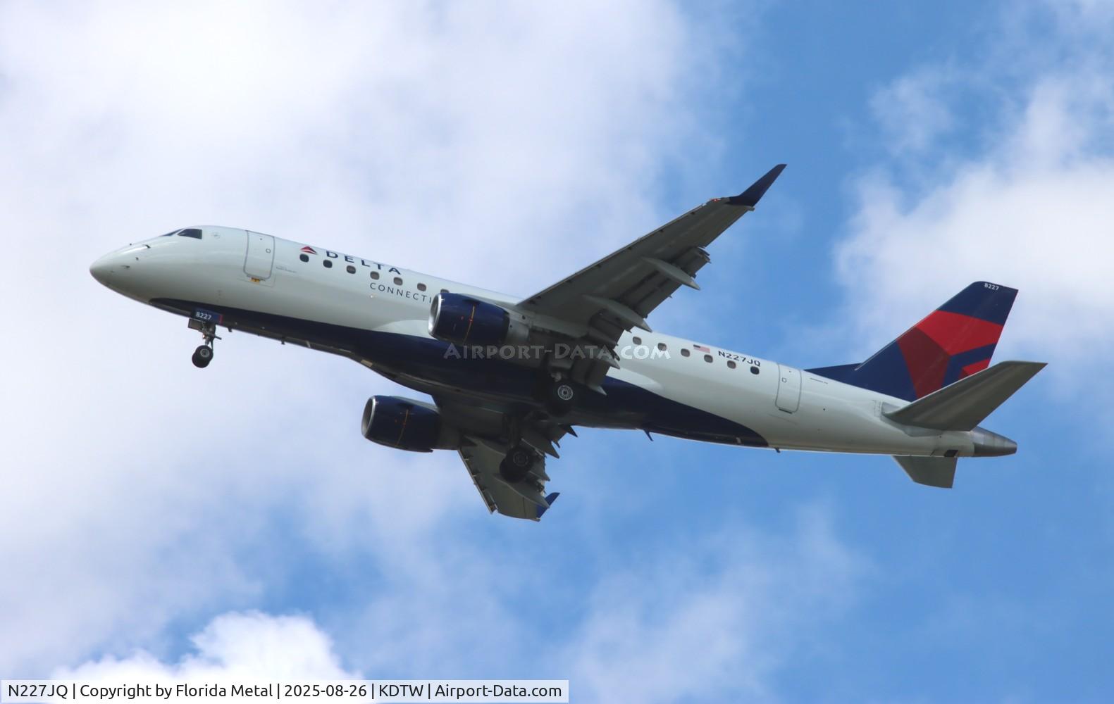 N227JQ, 2008 Embraer ERJ-170-200LR C/N 17000214, RPA/DAL E175 zx cmh-dtw