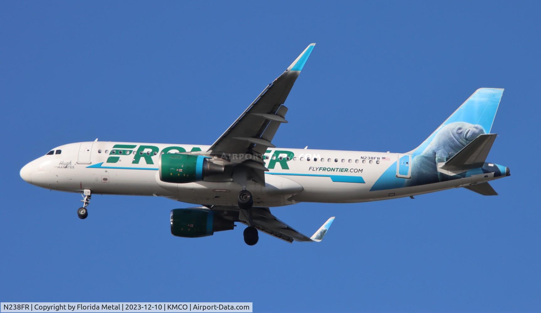 N238FR, 2016 Airbus A320-214 C/N 7458, FFT A320 Hugh zx ttn-mco