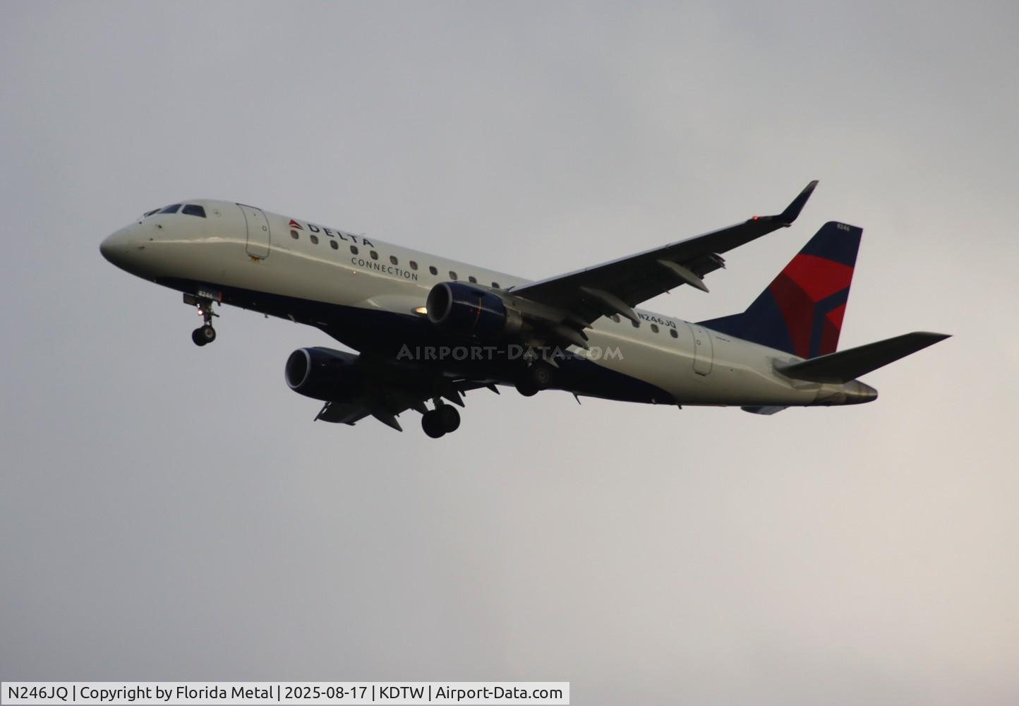 N246JQ, 2008 Embraer ERJ-175 C/N 0000, RPA/DAL E175 zx cmh-dtw