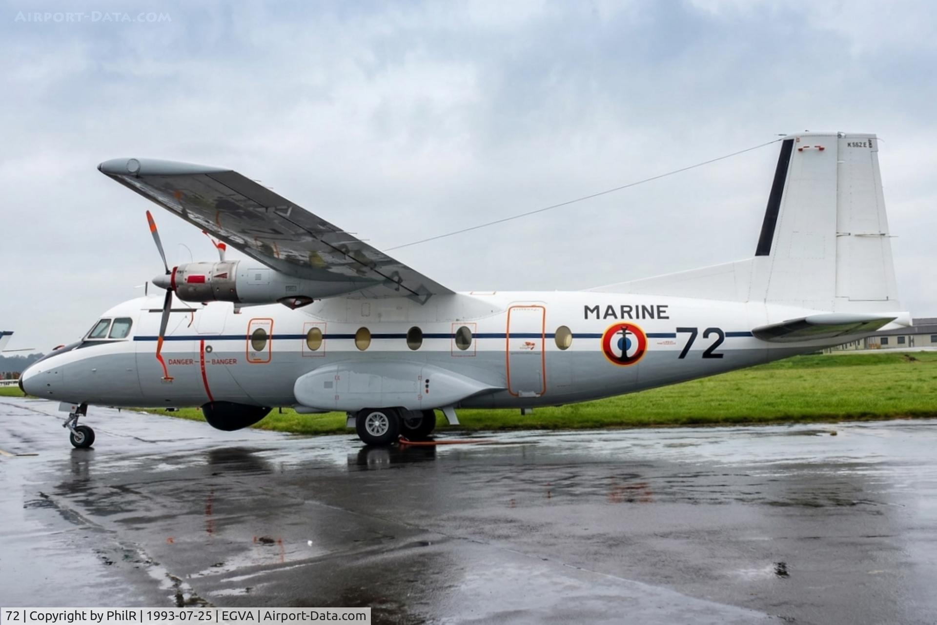 72, Aerospatiale N-262E Fregate C/N 72, 72 Nord 262E Fregate French Navy IAT 