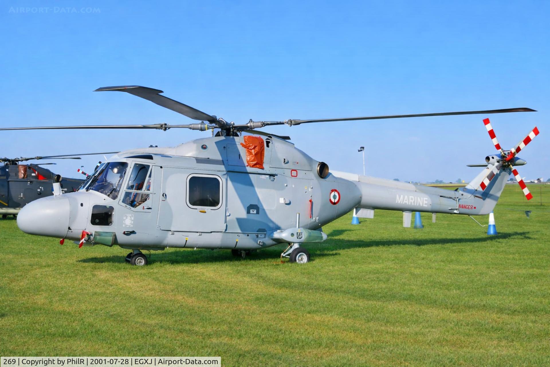 269, Westland Lynx HAS.2(FN), c/n 054, 269 Westland Lynx HAS2 Aeronavale RIAT Cottesmore 

