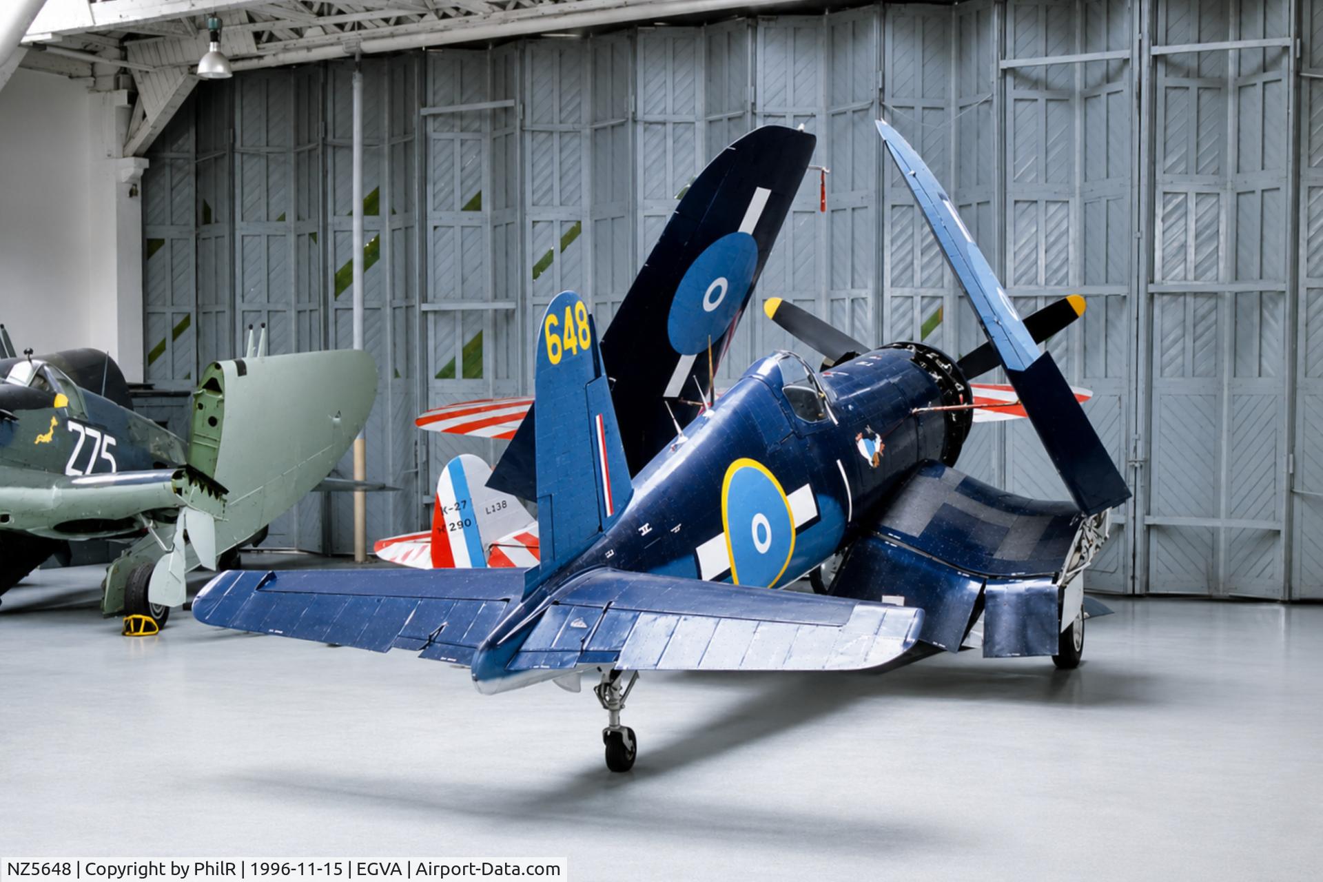 NZ5648, 1945 Goodyear FG-1D Corsair, c/n 3205, NZ5648 (G-BXUL, ZK-COR) 1945 Goodyear FG-1D Corsair RNZAF Duxford 

