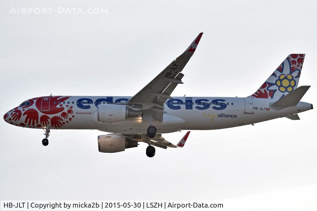 HB-JLT, 2013 Airbus A320-214 C/N 5518, Landing