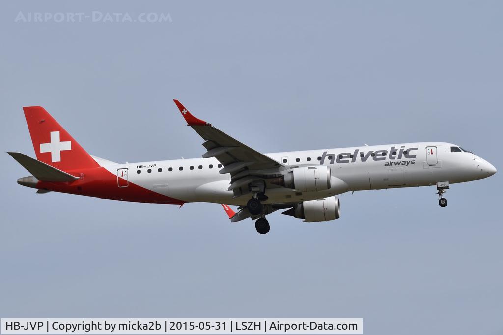 HB-JVP, 2010 Embraer 190LR (ERJ-190-100LR) C/N 19000387, Landing