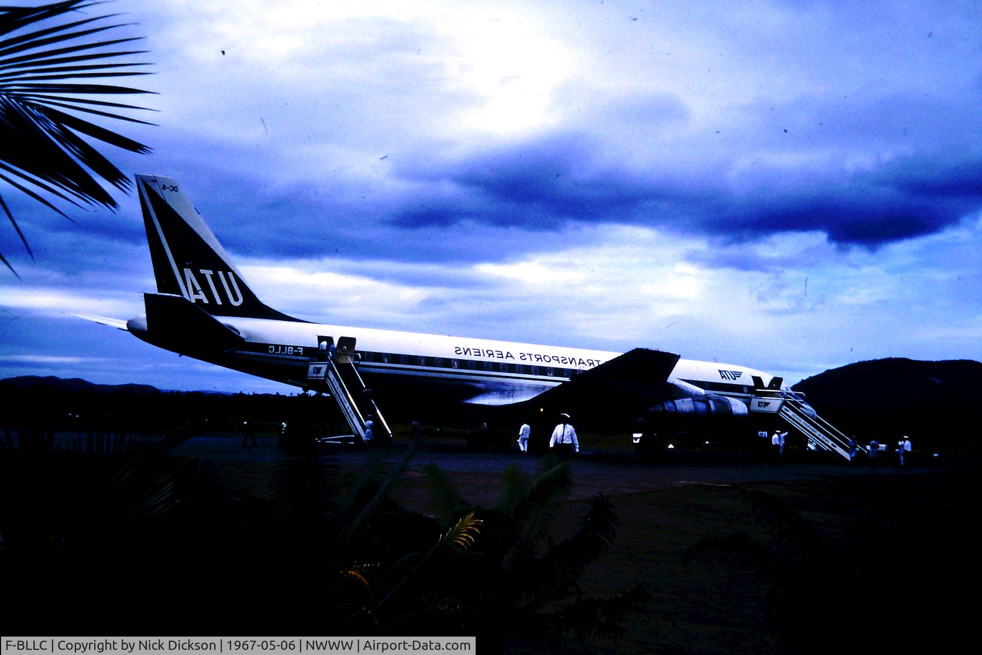 F-BLLC, 1960 Douglas DC-8-53 C/N 45604, Just found in an old box of slides.