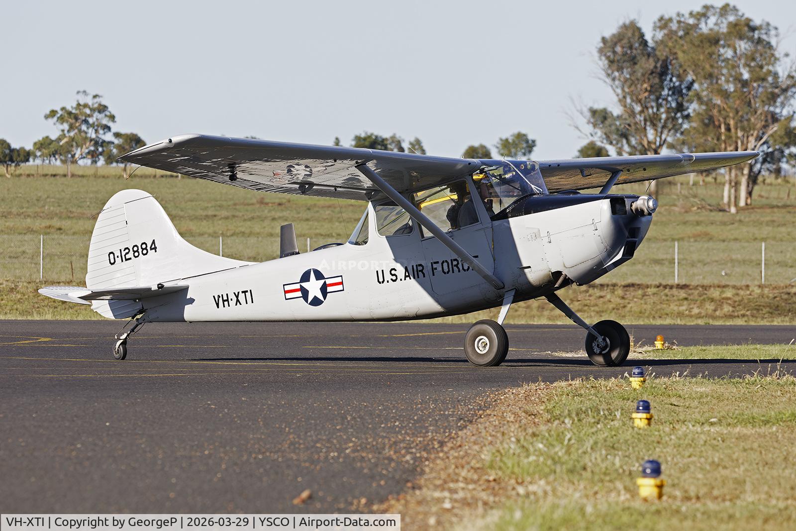 VH-XTI, 1951 Cessna 305F, c/n 21774, Warbirds Over Scone 2026.