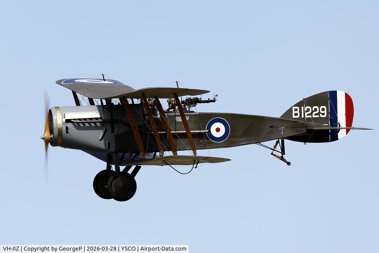 VH-IIZ, 1992 Bristol F.2B Replica, c/n E.R.S. 2, Warbirds Over Scone 2026.