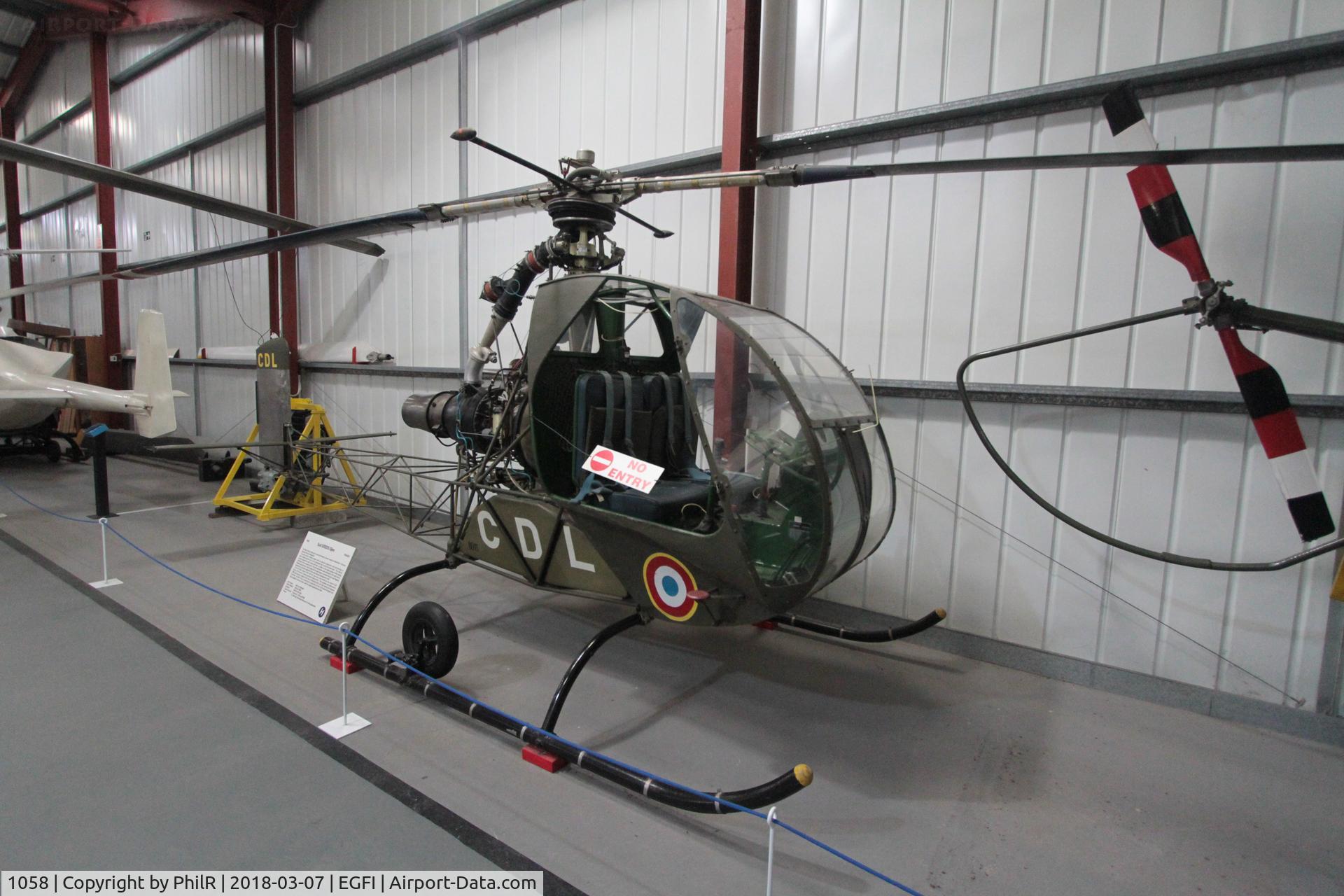 1058, 1959 Sud Ouest SO.1221 Djinn C/N FR108, CDL 1959 Sud Ouest SO.1221S Djinn Helicopter Museum
