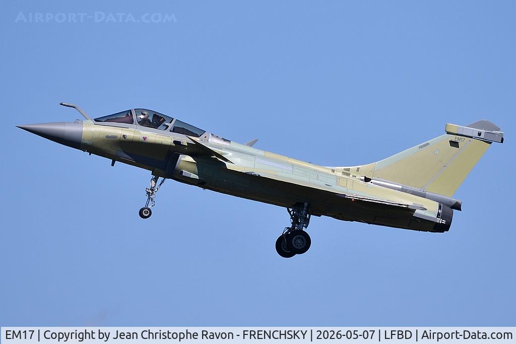 EM17, 2025 DASSAULT AVIATION RAFALE C C/N EM17, Test flight (Armée de l'air égyptienne )