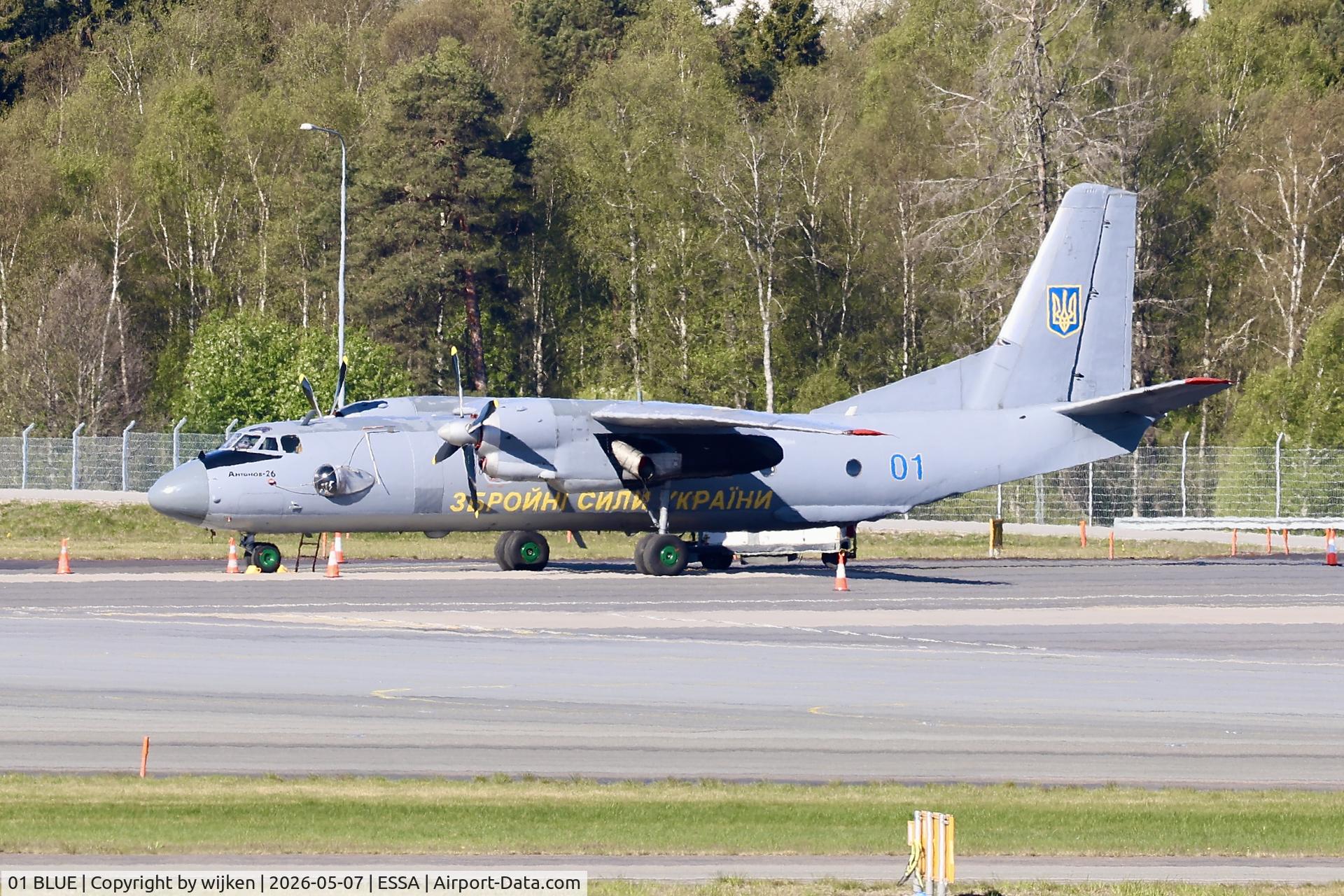 01 BLUE, 1976 Antonov AN-26 C/N 6 73 39 07, Ramp M