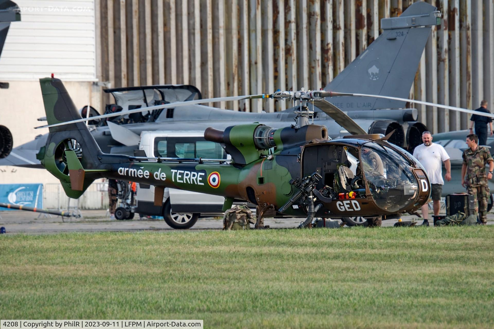 4208, Aérospatiale SA-342L-1 Gazelle, c/n 2208, F-MGED '4208' Sud Aviation SA 342 L1 Gazelle Armée de Terre Air Legend Melun-Villaroche