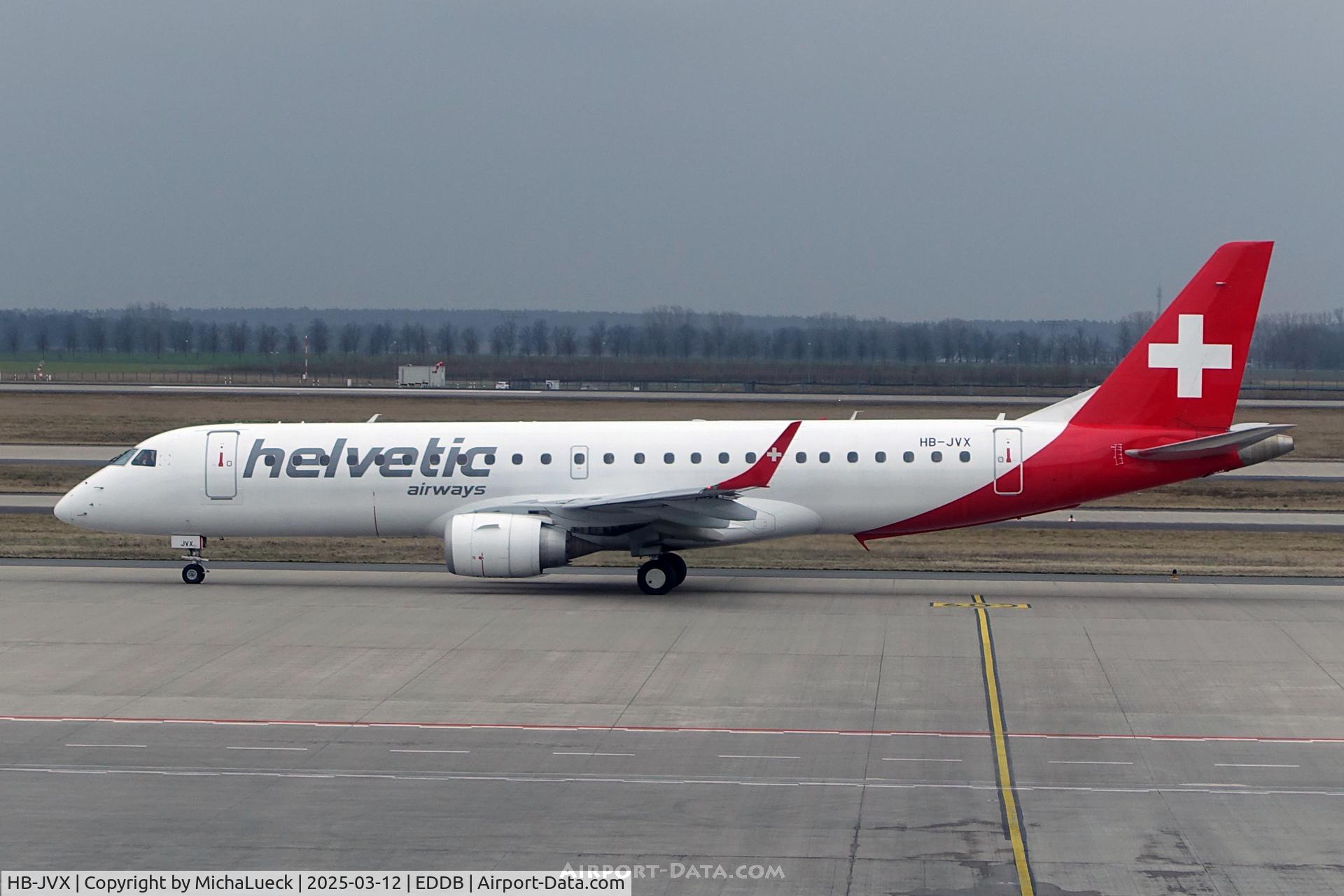 HB-JVX, 2013 Embraer 190STD (ERJ-190-100STD) C/N 19000603, At Berlin Brandenburg