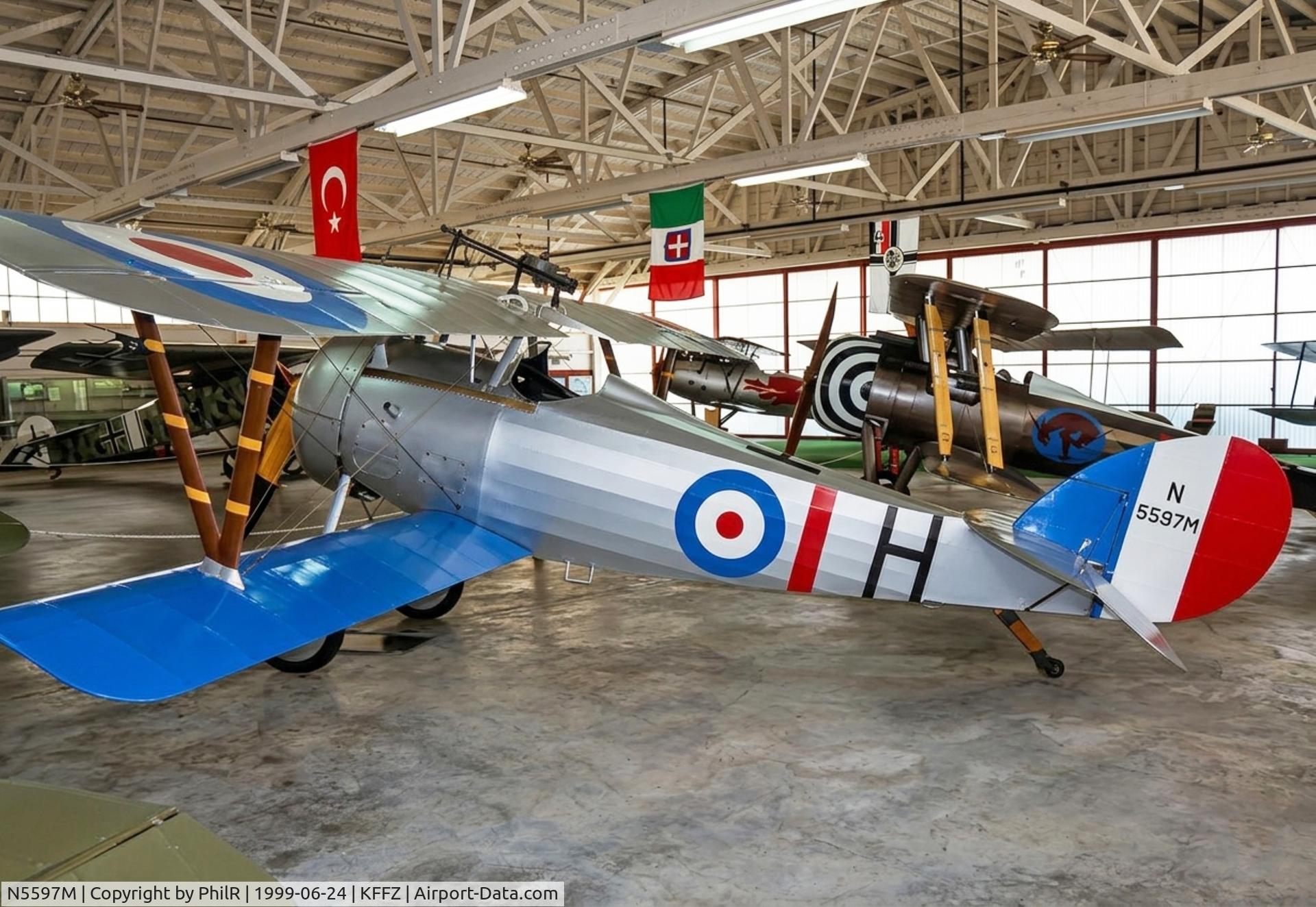 N5597M, 1980 Nieuport 27 Replica, c/n S-8, N5597M 1980 Nieuport 27 replica Champlin Fighter Museum Falcon Field Mesa Az 