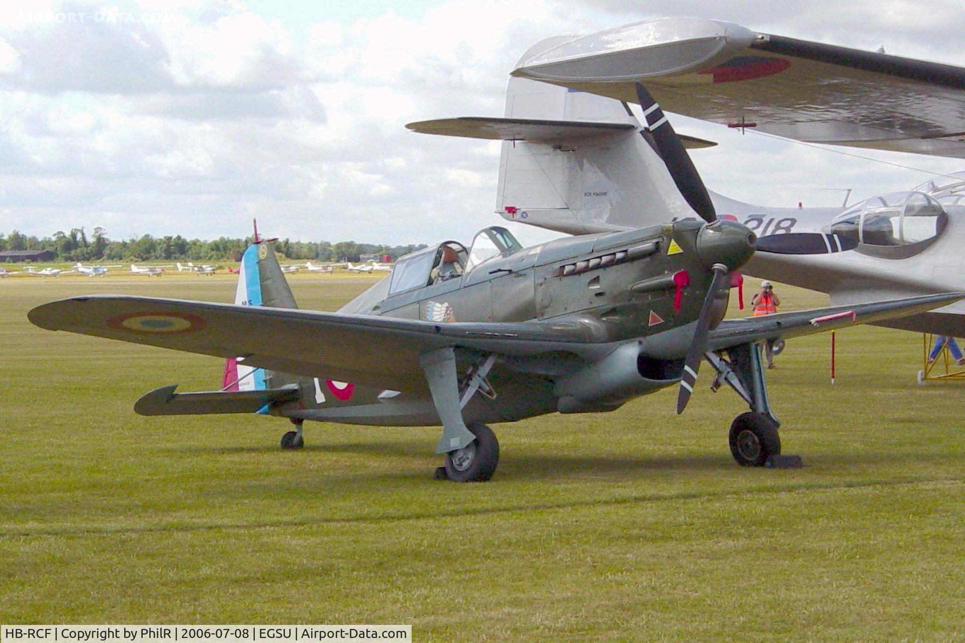HB-RCF, 1942 Morane-Saulnier D-3801 (MS-412) C/N 194, 'N458' (HB-RCF) 1942 Morane Saulnier MS406 C1 'Bretagne' AdL Flying Legends Duxford 