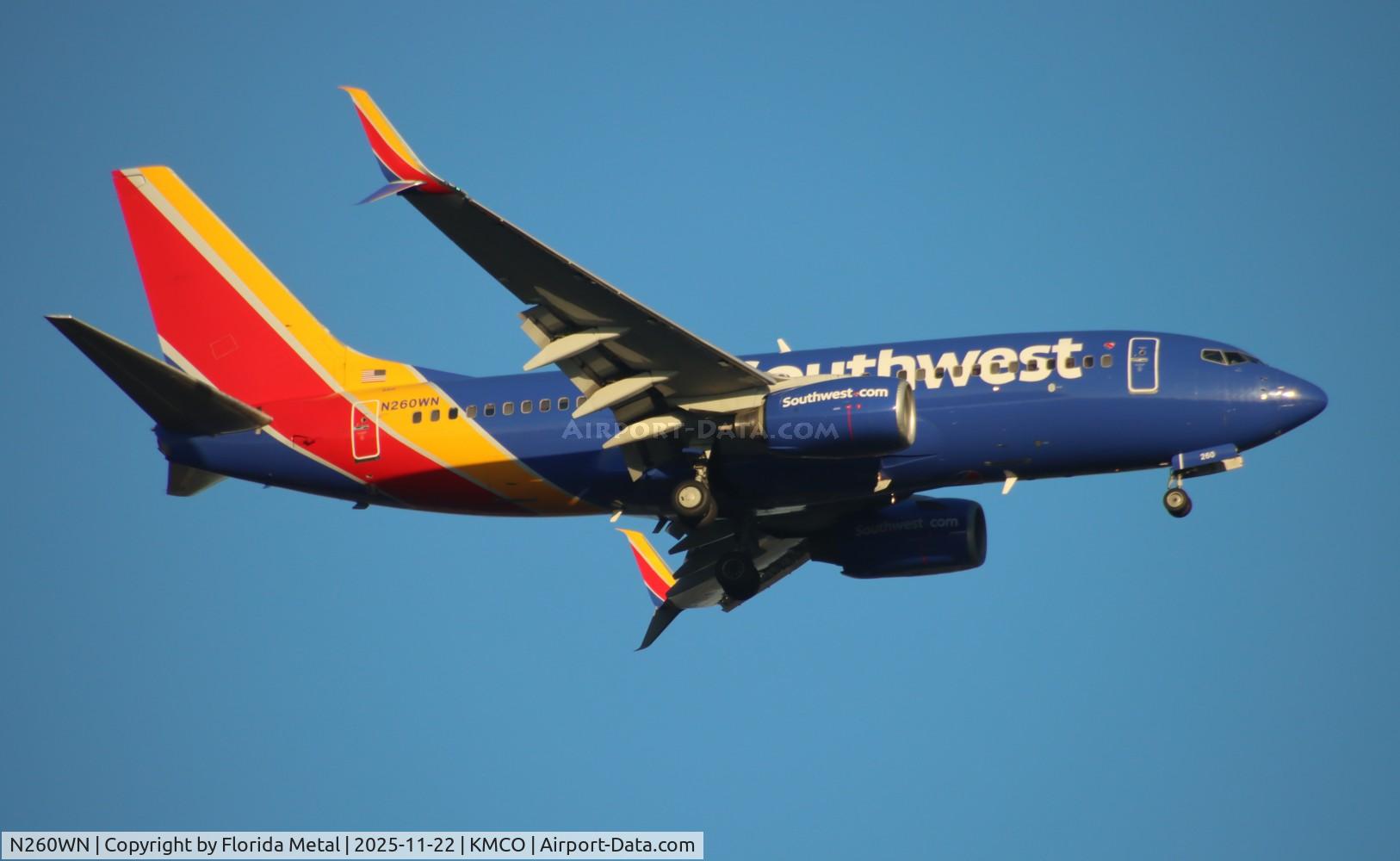 N260WN, 2006 Boeing 737-7H4, c/n 32518 l/n 2114, SWA 737 nc zx bwi-mco