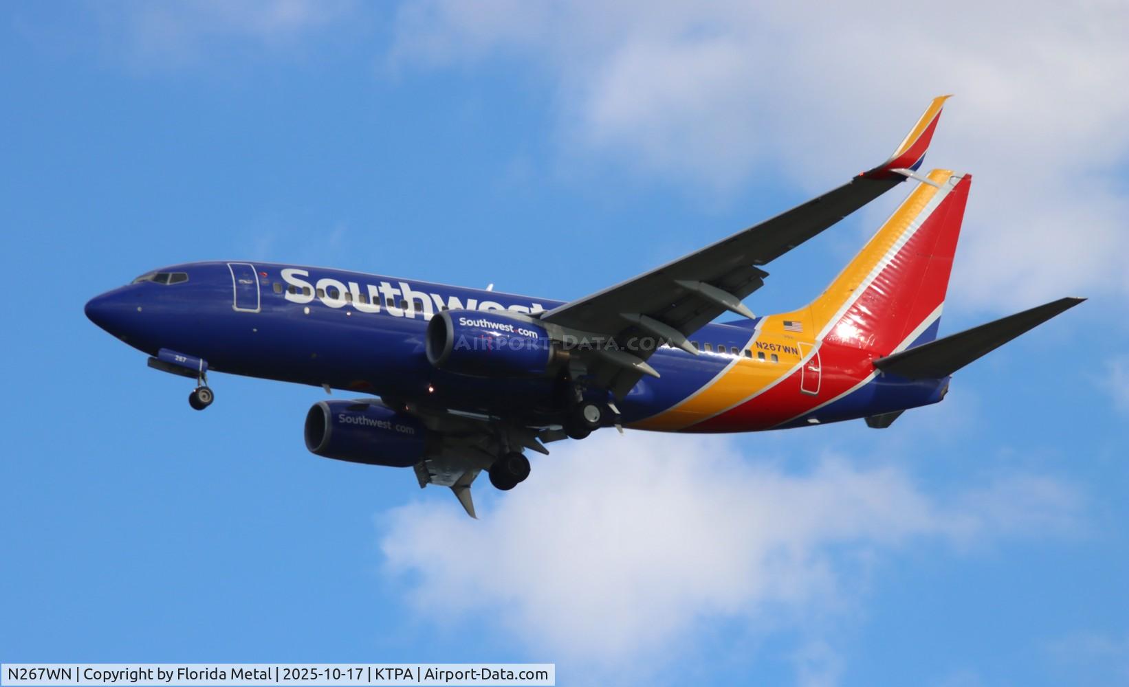 N267WN, 2007 Boeing 737-7H4, c/n 32525, SWA 737 nc zx bna-tpa