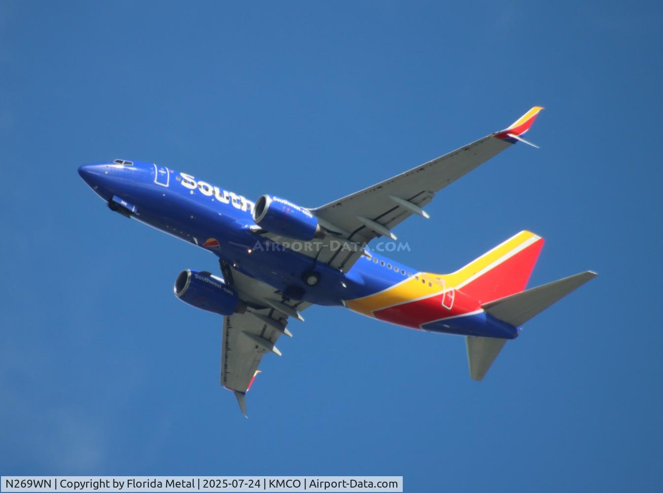 N269WN, 2007 Boeing 737-7H4, c/n 32526, SWA 737 nc zx bwi-mco
