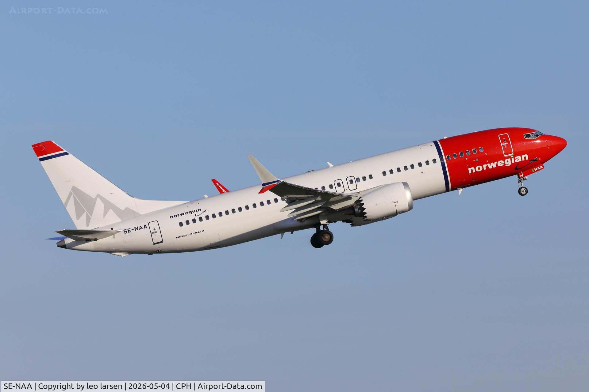 SE-NAA, 2025 Boeing 737-8 MAX C/N 44878, Copenhagen 4.5.2026