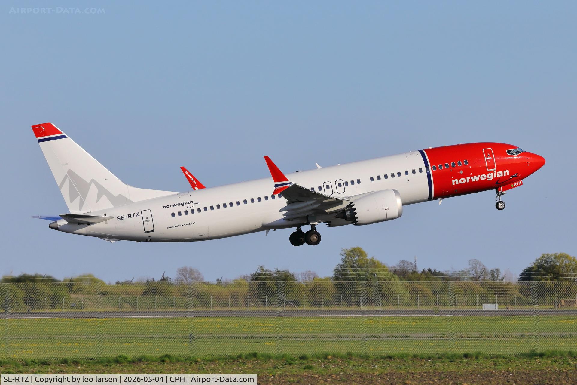 SE-RTZ, 2025 Boeing 737-8 MAX C/N 43626, Copenhagen 4.5.2026