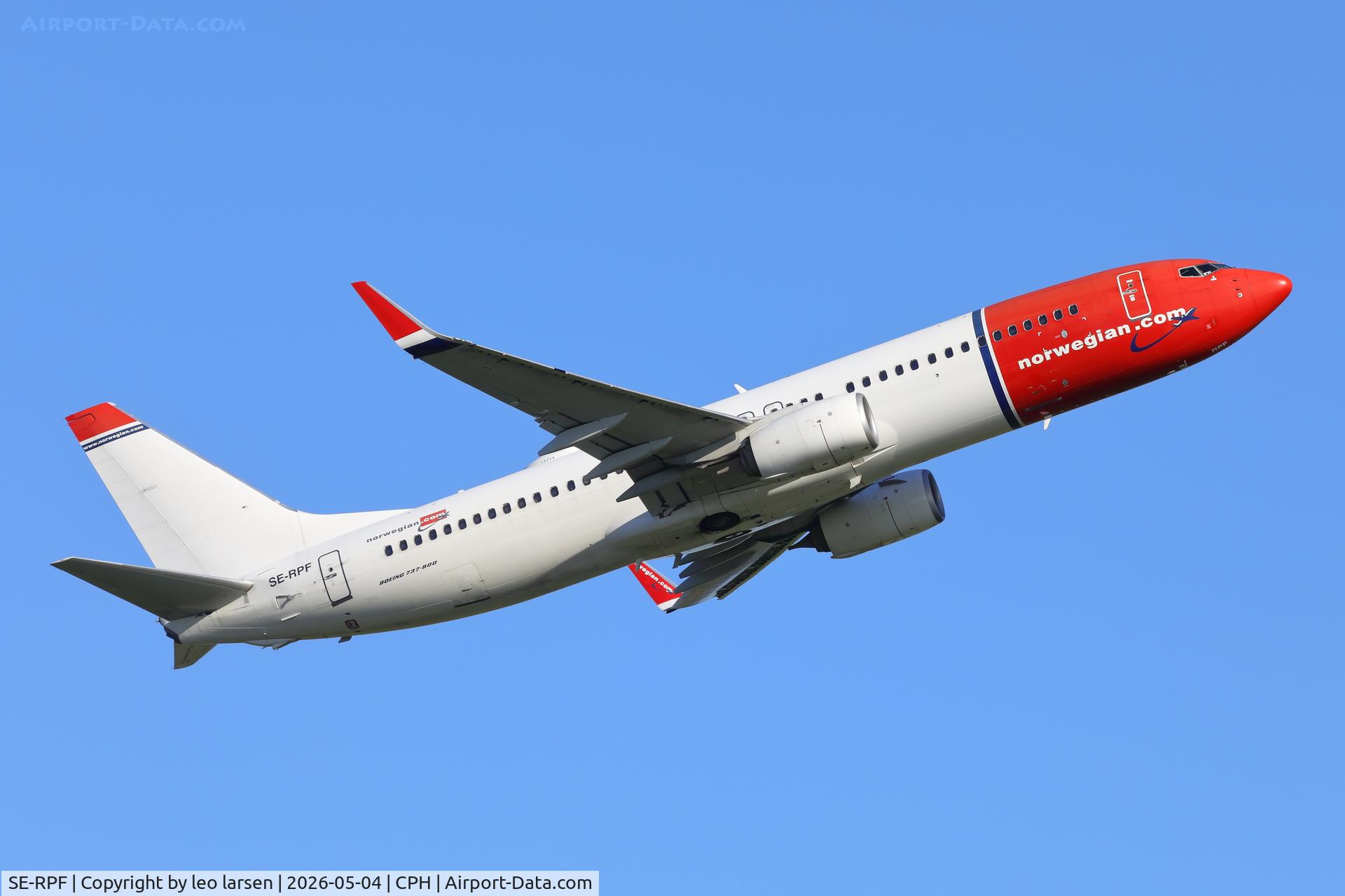 SE-RPF, 2016 Boeing 737-8JP C/N 42076, Copenhagen 4.5.2026