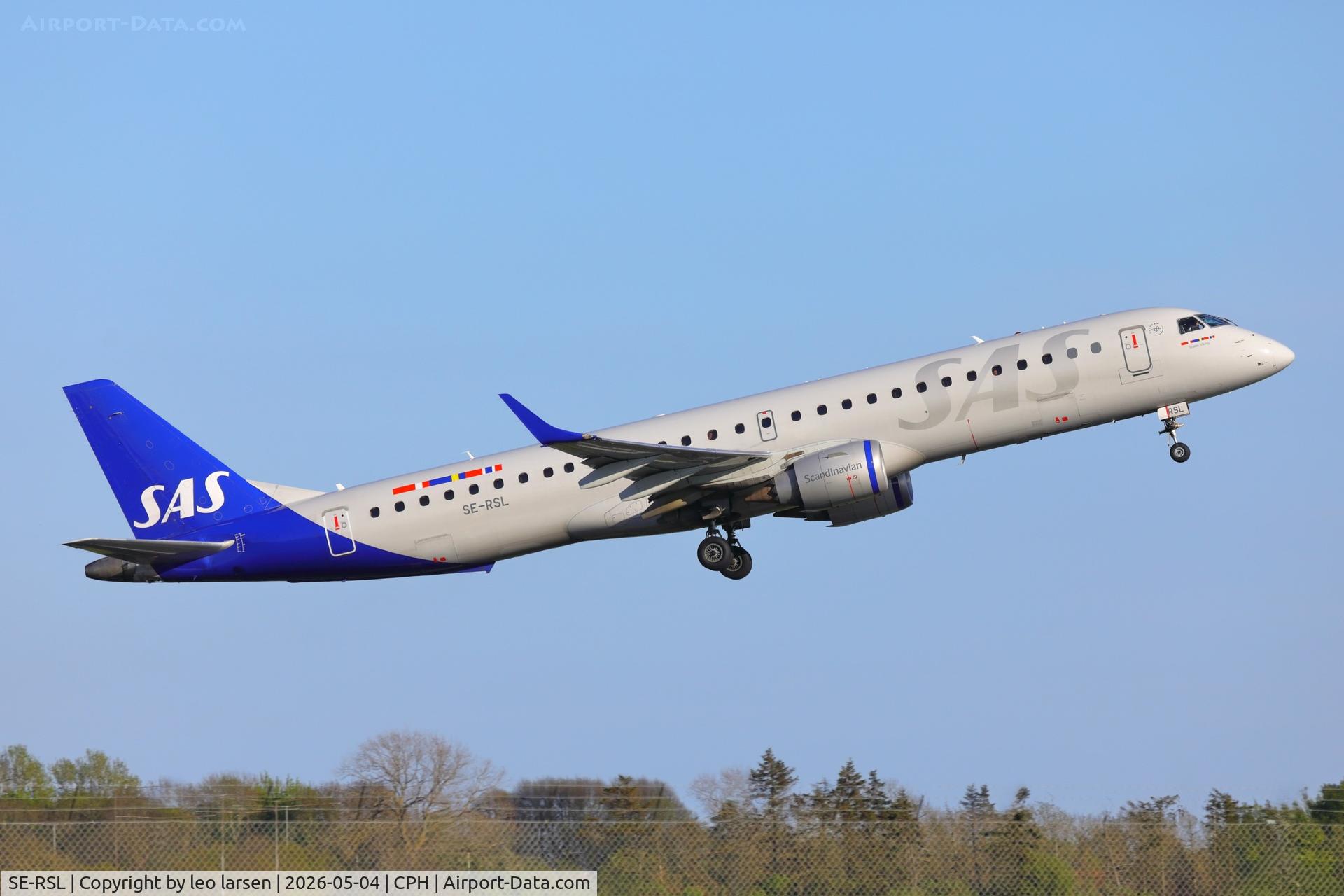 SE-RSL, 2007 Embraer 195LR (ERJ-190-200LR) C/N 1900128, Copenhagen 4.5.2026