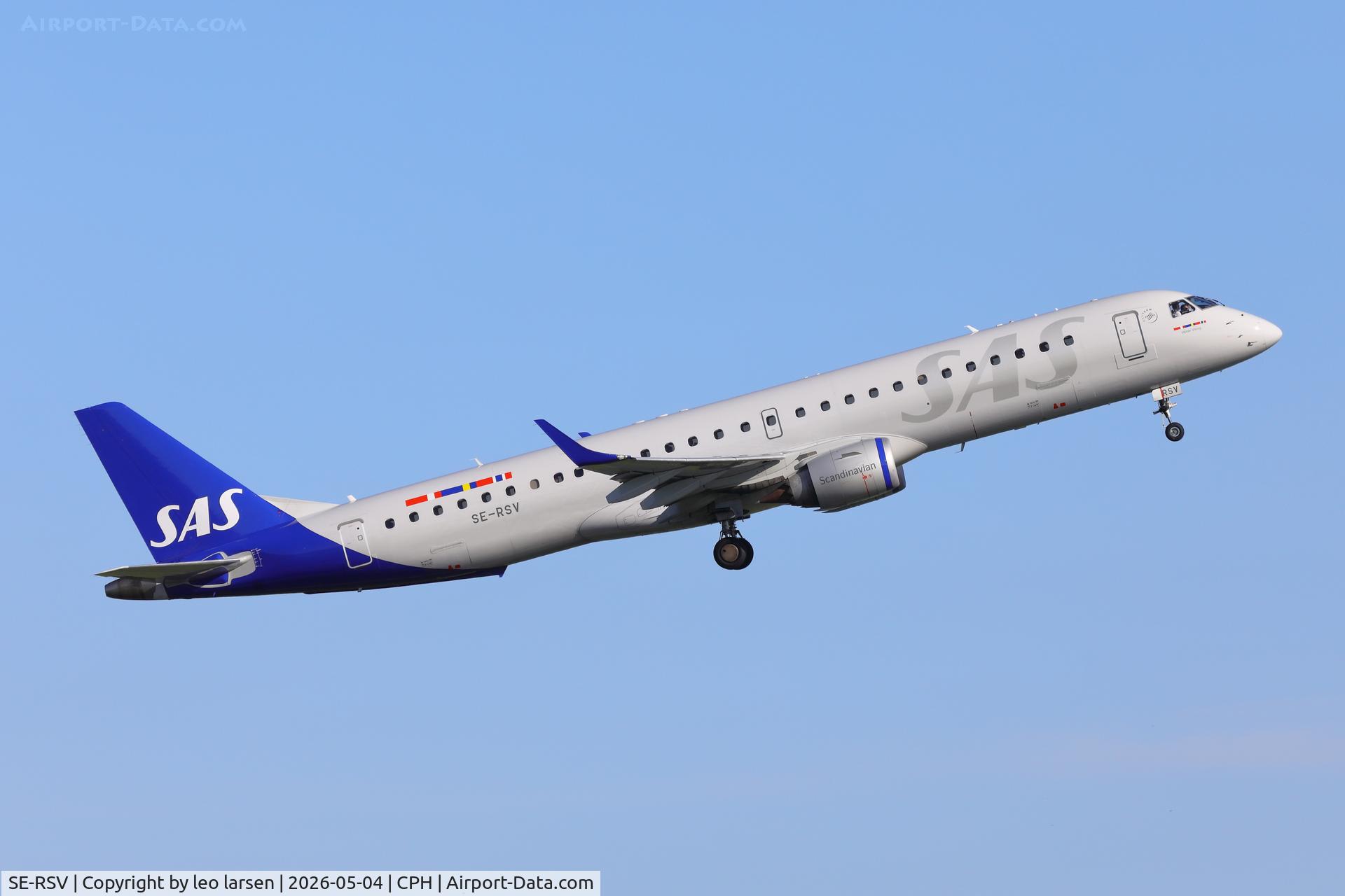 SE-RSV, 2018 Embraer E-195 C/N 749, VCopenhagen 4.5.2026