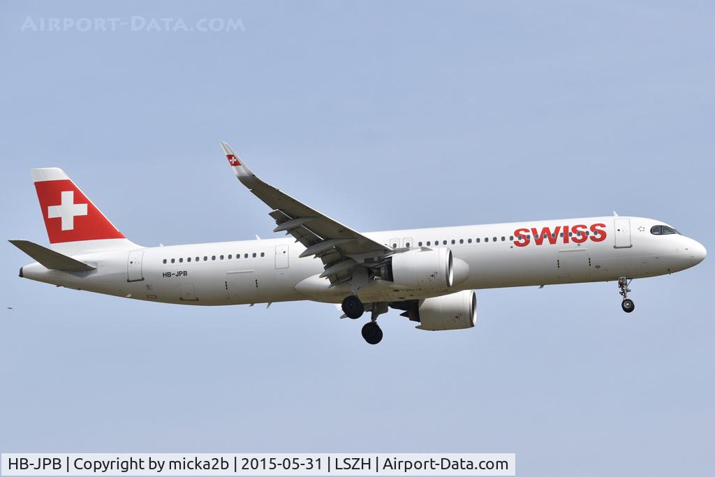 HB-JPB, 2020 Airbus A321-271NX C/N 10115, Landing