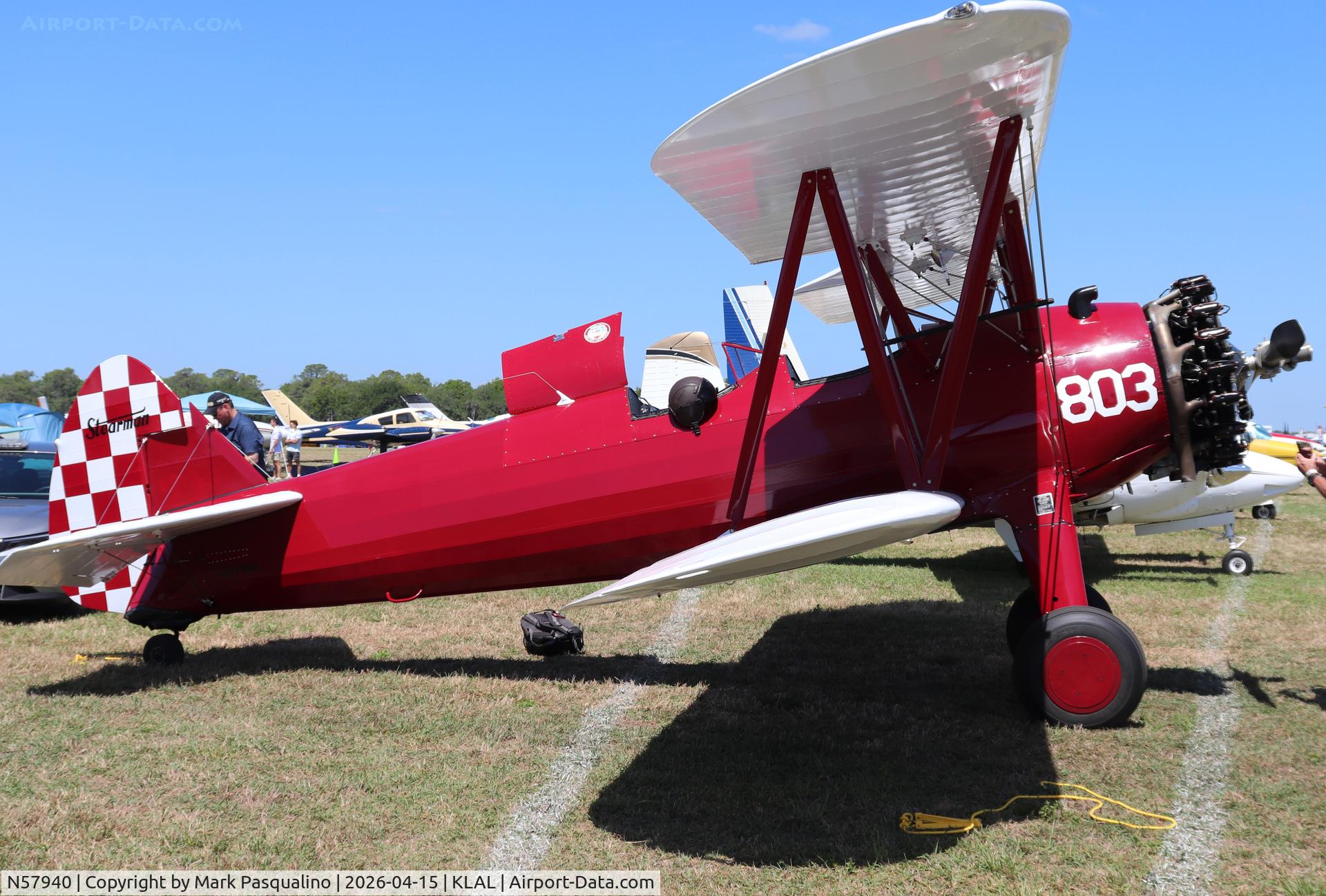 N57940, 1941 Boeing E75N1, c/n 75-2803, Stearman
