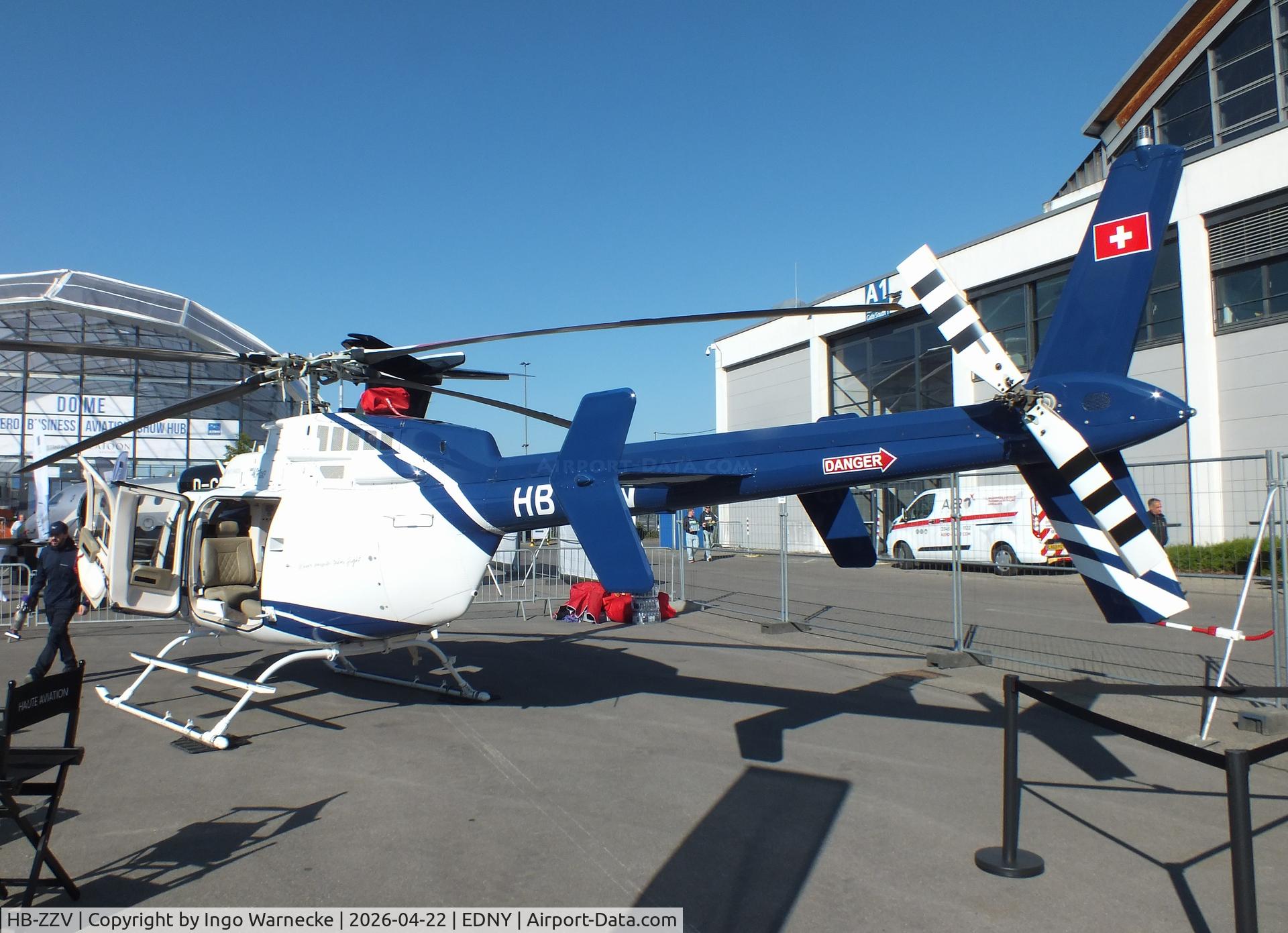 HB-ZZV, 2017 Bell 407 C/N 54725, Bell 407GXP at the AERO 2026, Friedrichshafen