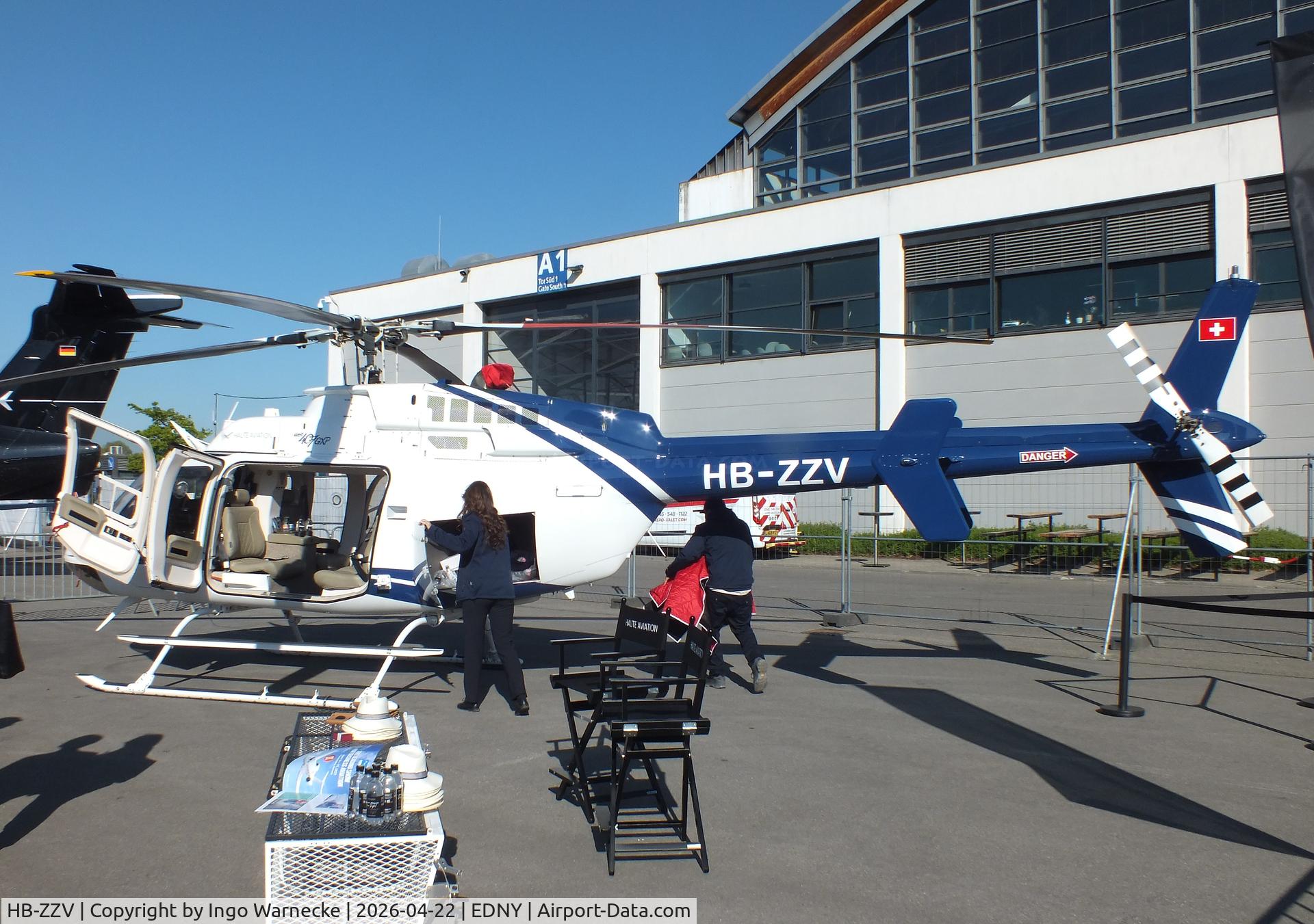 HB-ZZV, 2017 Bell 407 C/N 54725, Bell 407GXP at the AERO 2026, Friedrichshafen