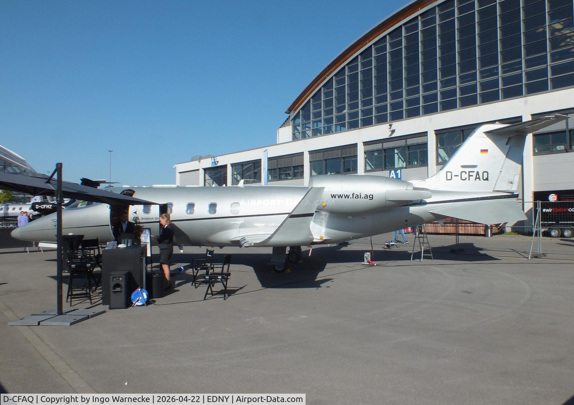 D-CFAQ, 2006 Learjet 60 C/N 60-312, Learjet 60 at the AERO 2026, Friedrichshafen
