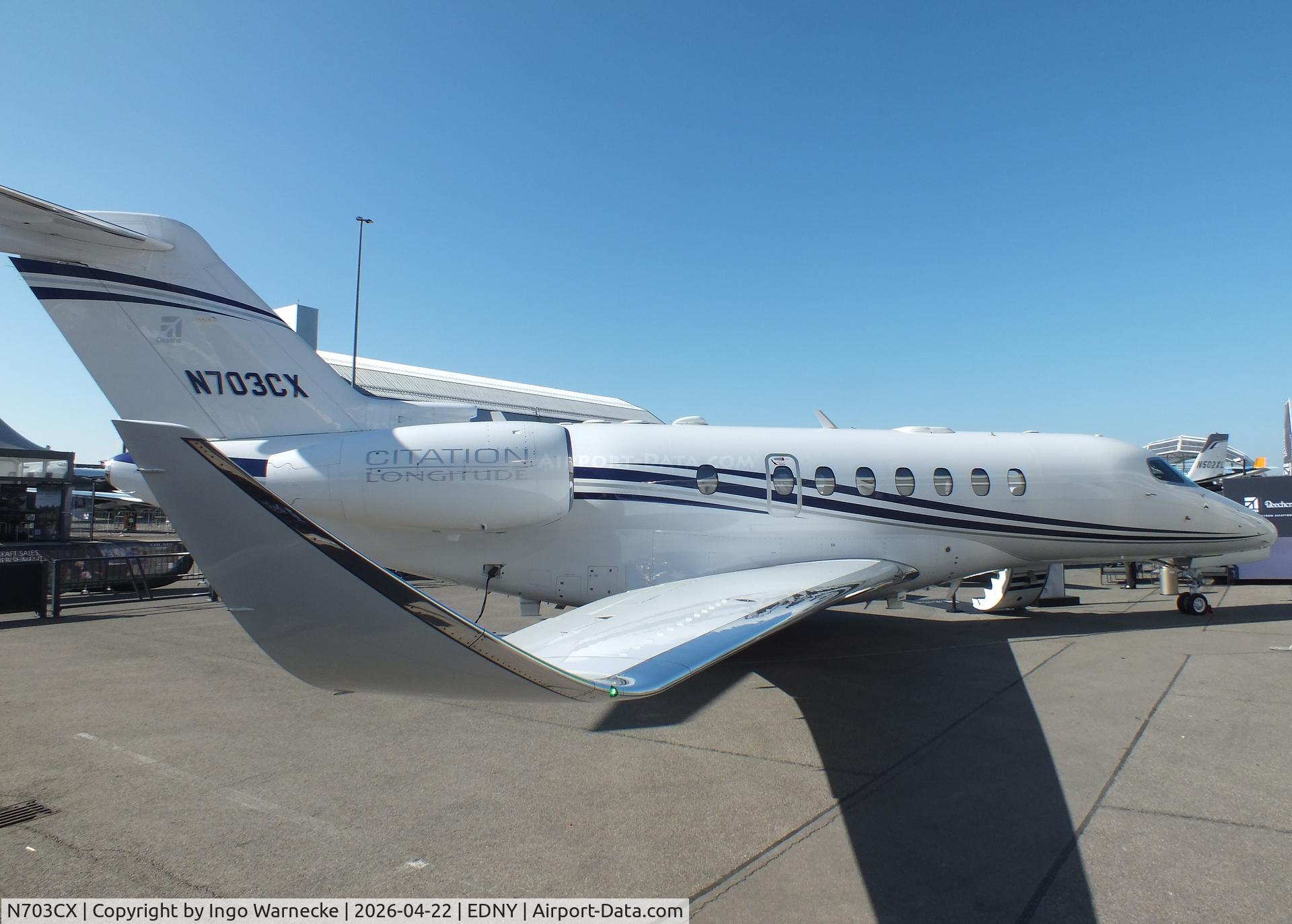 N703CX, 2017 Cessna 700 Citation Longitude C/N 700-0003, Cessna 700 Citation Longitude at the AERO 2026, Friedrichshafen
