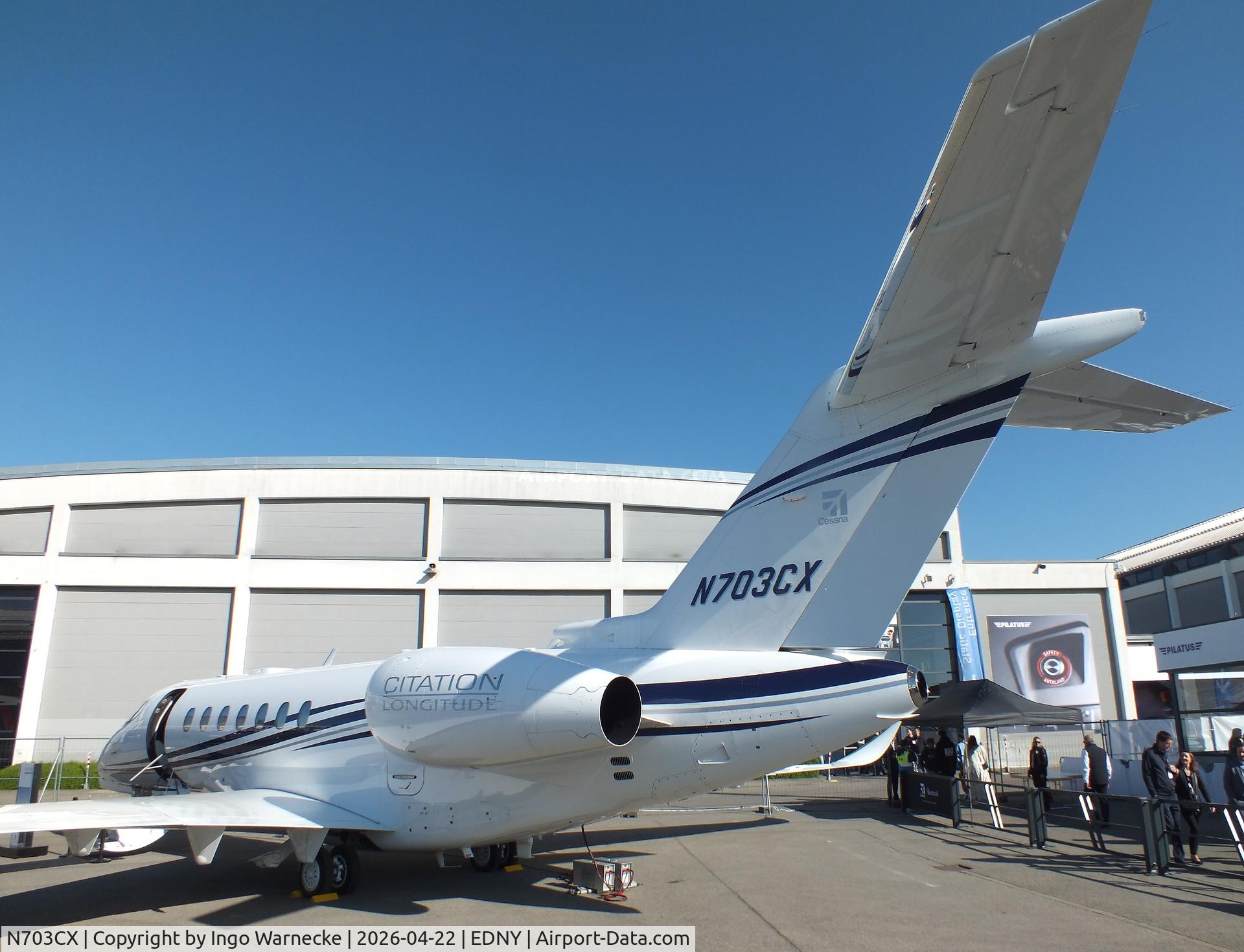 N703CX, 2017 Cessna 700 Citation Longitude C/N 700-0003, Cessna 700 Citation Longitude at the AERO 2026, Friedrichshafen