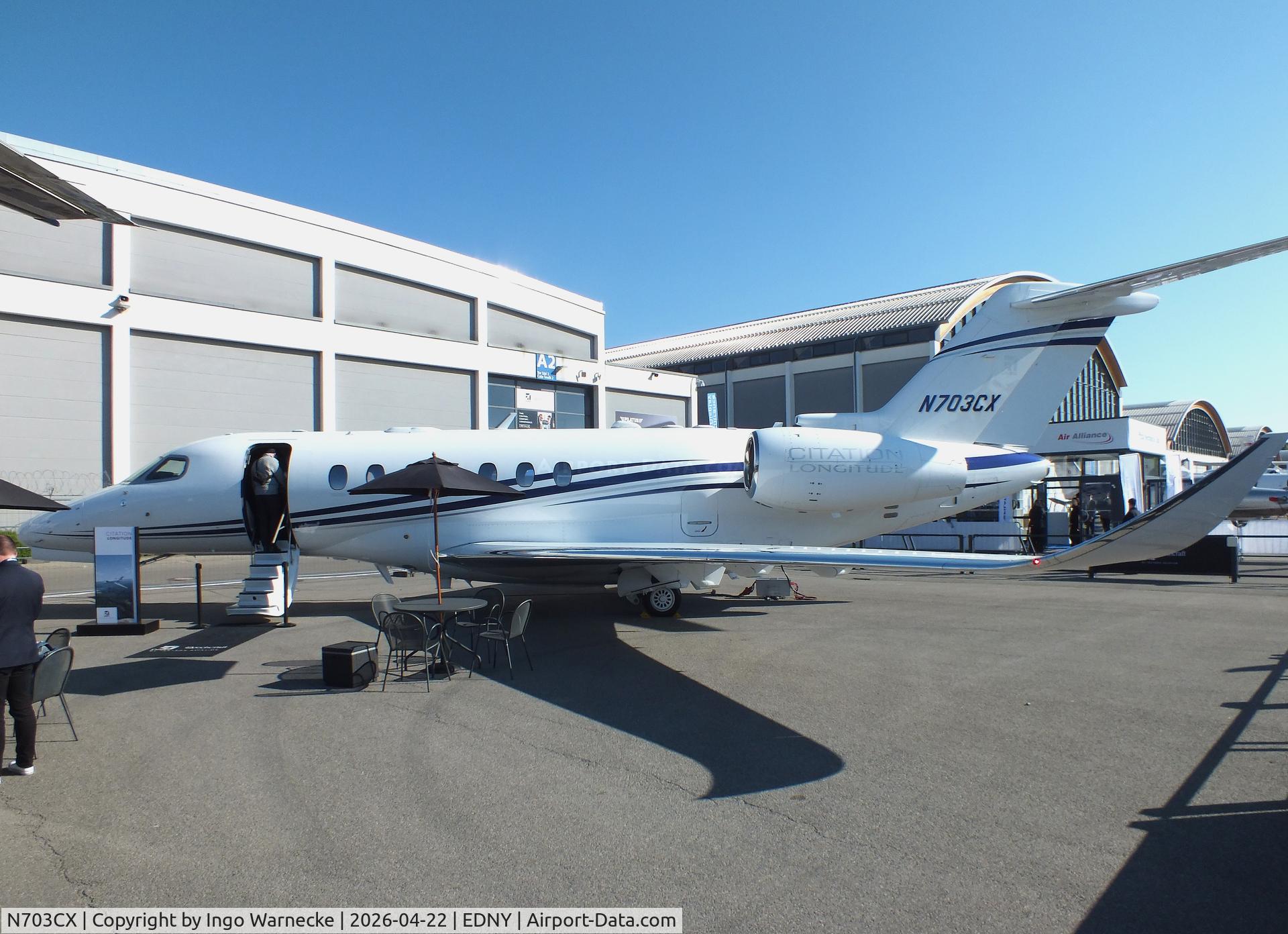 N703CX, 2017 Cessna 700 Citation Longitude C/N 700-0003, Cessna 700 Citation Longitude at the AERO 2026, Friedrichshafen
