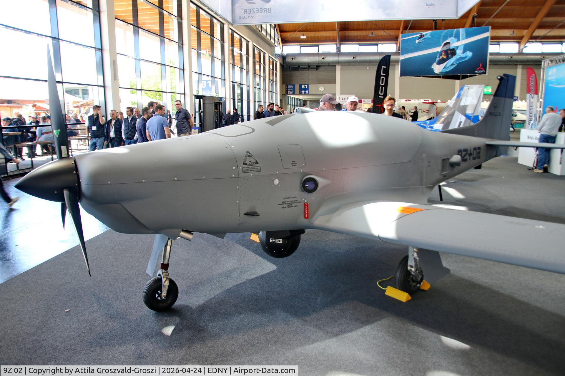 9Z 02, 2026 Breezer Avilus Bussard UAV C/N not found_9Z+02, EDNY - Bodensee Airport Friedrichshafen, Germany. AERO 2026