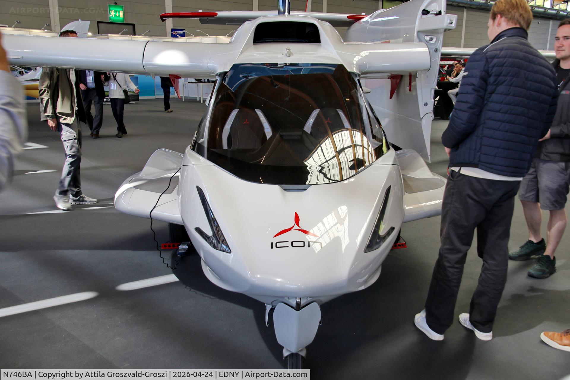 N746BA, ICON Aircraft A5 C/N 00131, EDNY - Bodensee Airport Friedrichshafen, Germany. AERO 2026