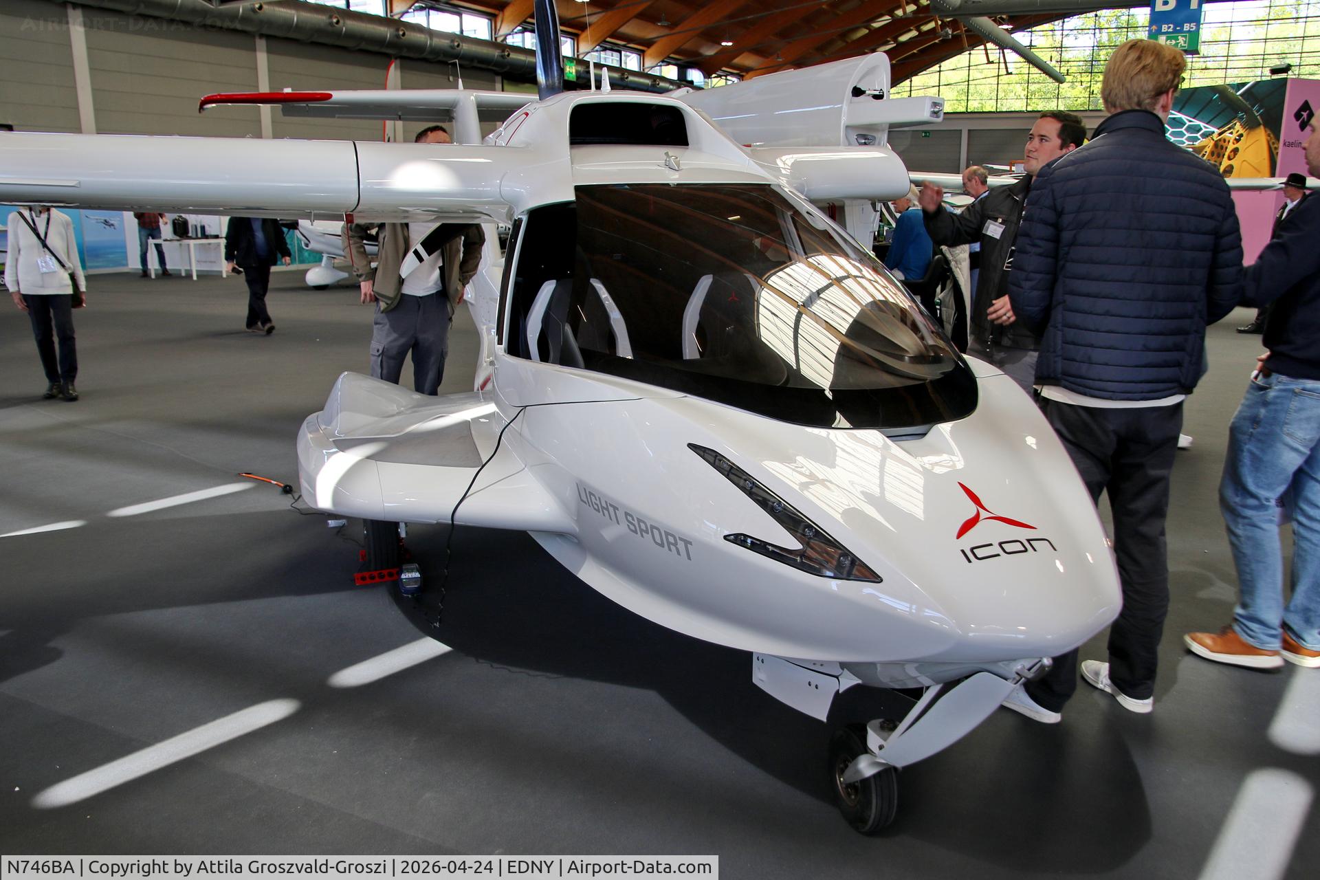 N746BA, ICON Aircraft A5 C/N 00131, EDNY - Bodensee Airport Friedrichshafen, Germany. AERO 2026