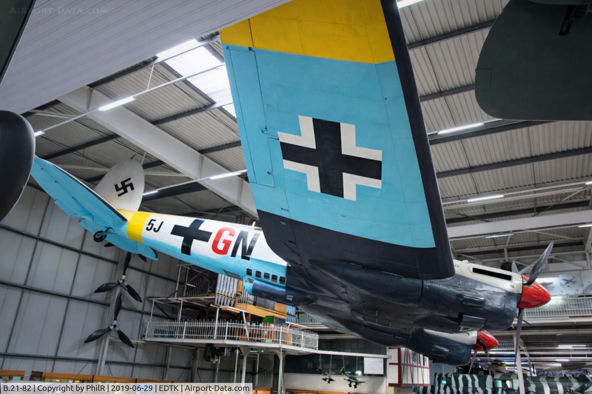 G-AWHM, 1958 Hispano HA-1112-M1L Buchon C/N 187, '5J+GN' (B.21-82 SpaAF) CASA C2111 Sinsheim 