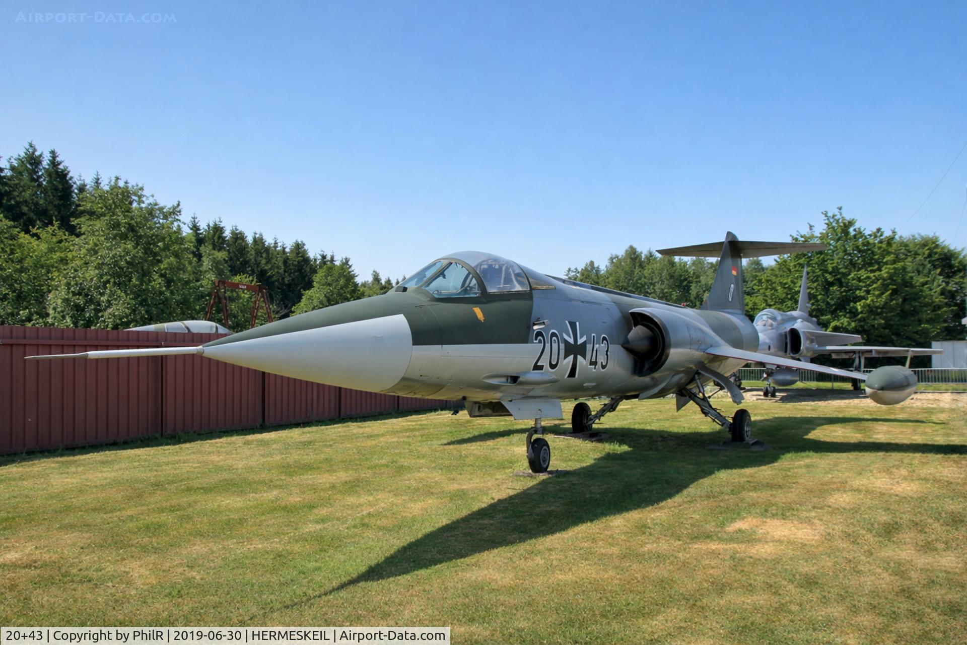 20+43, , 20+43 Lockheed F-104G Starfighter WGAF Hermeskeil 
