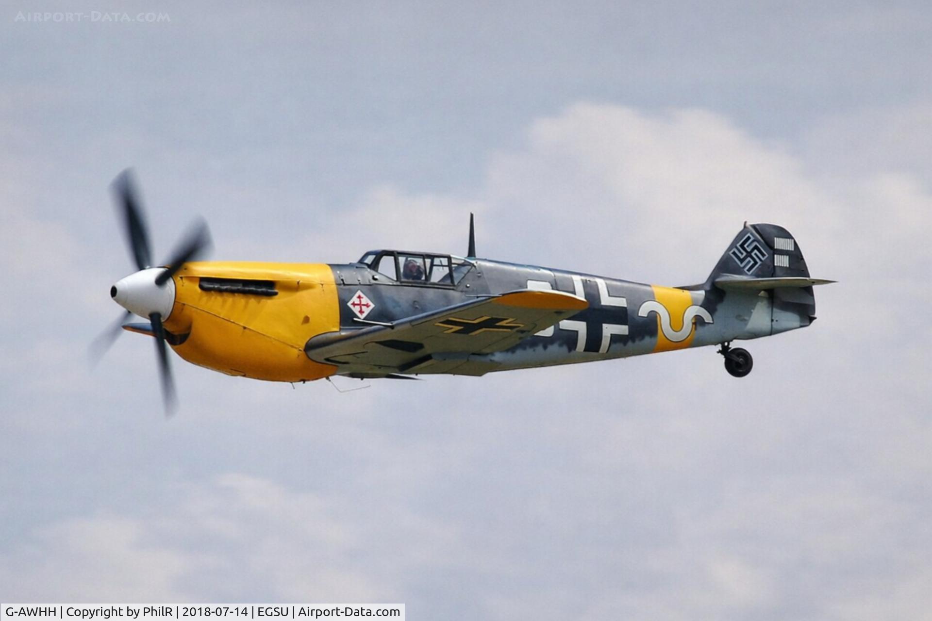 G-AWHH, 1958 Hispano HA-1112-M1L Buchon C/N 145, 9 (G-AWHH) 1958 HA 1112 Buchon M1L Flying Legends Duxford 
