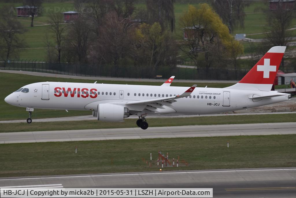HB-JCJ, 2018 Bombardier CSeries CS300 (BD-500-1A11) C/N 55025, Landing